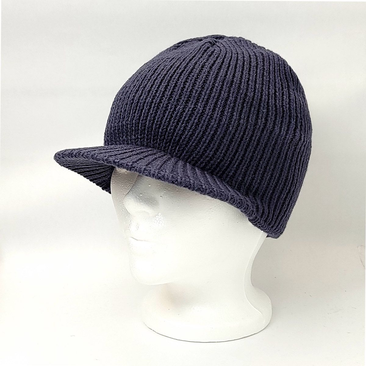 Plain Visor Beanie Purple OSFA Dozen Special plain beanie