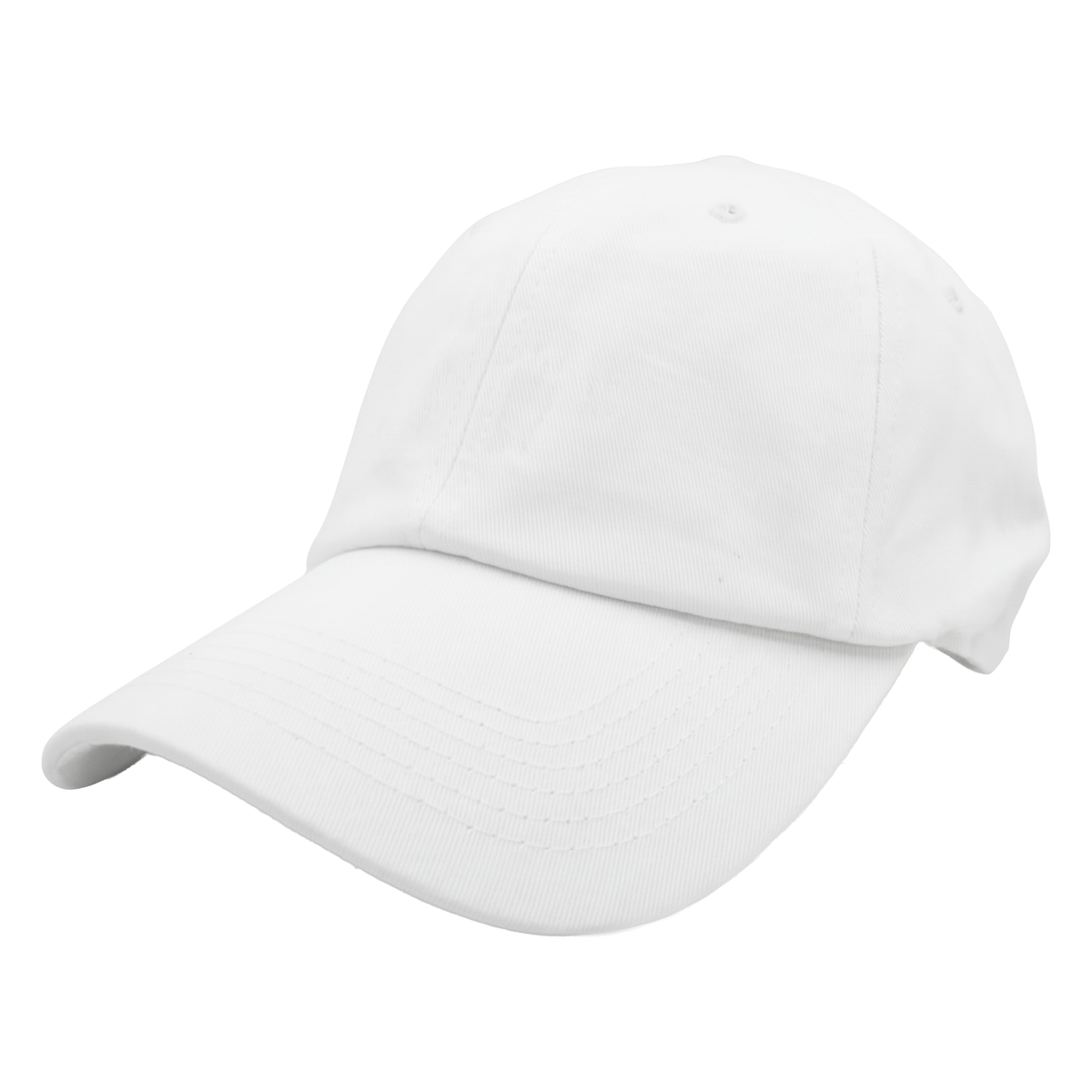 NISSI CAPS GN-1004, - Washed Cotton Dad Cap, White