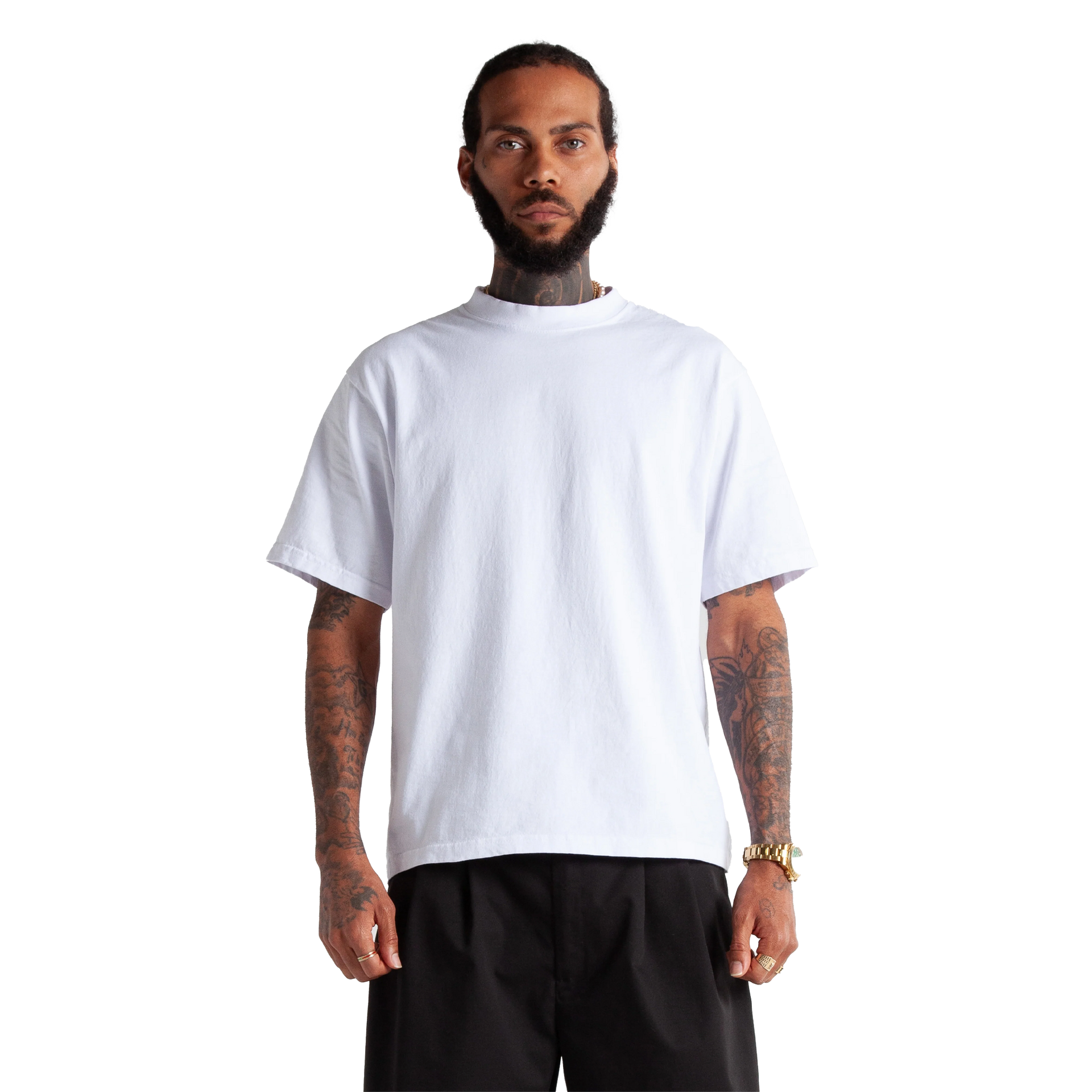 Max Heavyweight Cropped Tee White BOXY COTTON Crop Heavyweight MEN NEW ARRIVALS newarrivals Shaka Wear