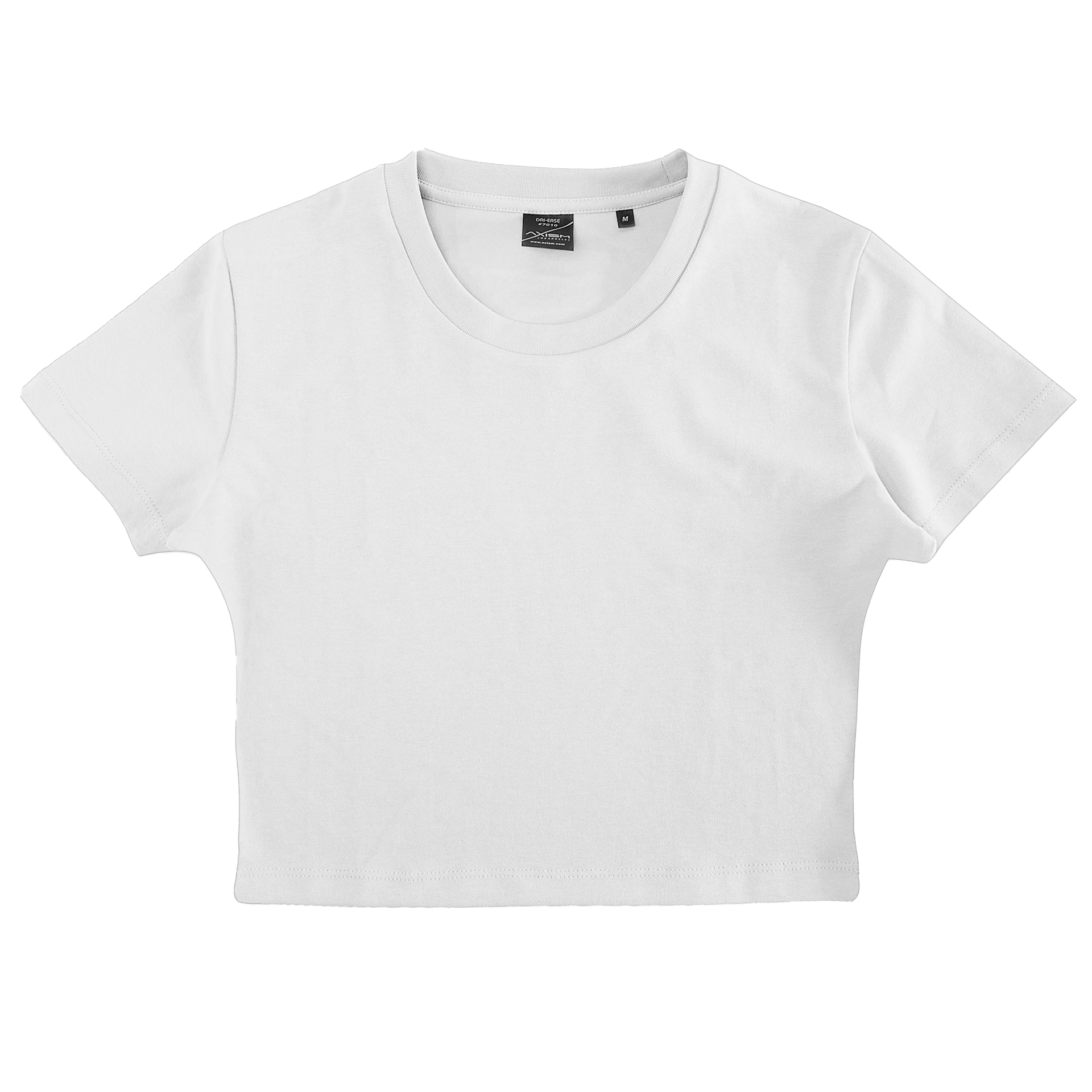 7013 - Woman Dri Ease Crop Top White AXISM COTTON / POLYESTER crop top DRI EASE MIDWEIGHT NEW ARRIVALS newarrivals tearaway WOMEN