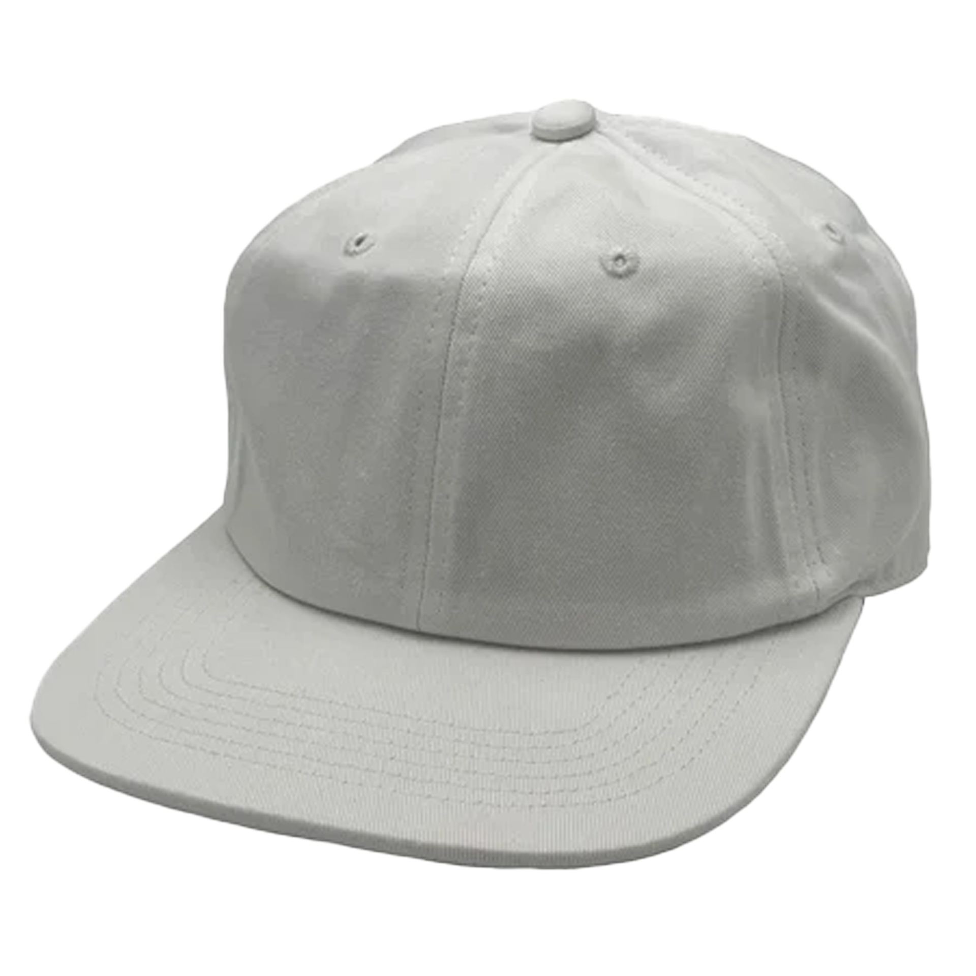GNV-1004SBP - 6P Washed Cotton White One Size 6 PANELS COTTON FLAT low profile nissi caps SNAPBACK UNSTRUCTURED