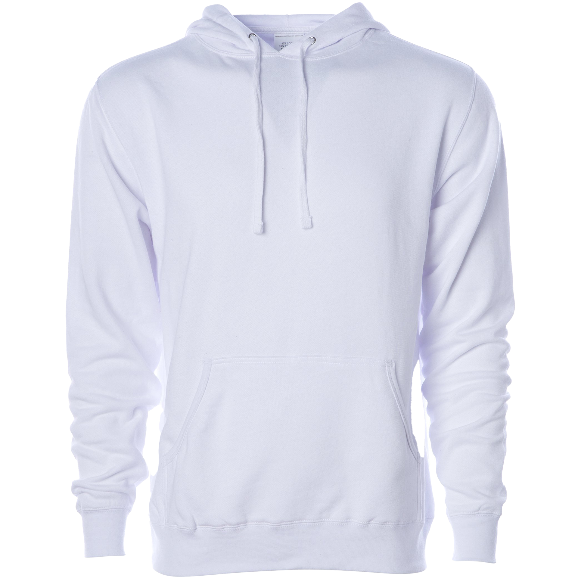 AFX4000 - Lightweight Hooded Pullover Sweatshirt White AFX AFX4000 BASIC FLEECE CLOSEOUT COTTON / POLYESTER fleece hoodie HOODIES INDEPENDENT Lightweight MEN MEN'S pullover PULLOVERS REGULAR sweatshirt tearaway