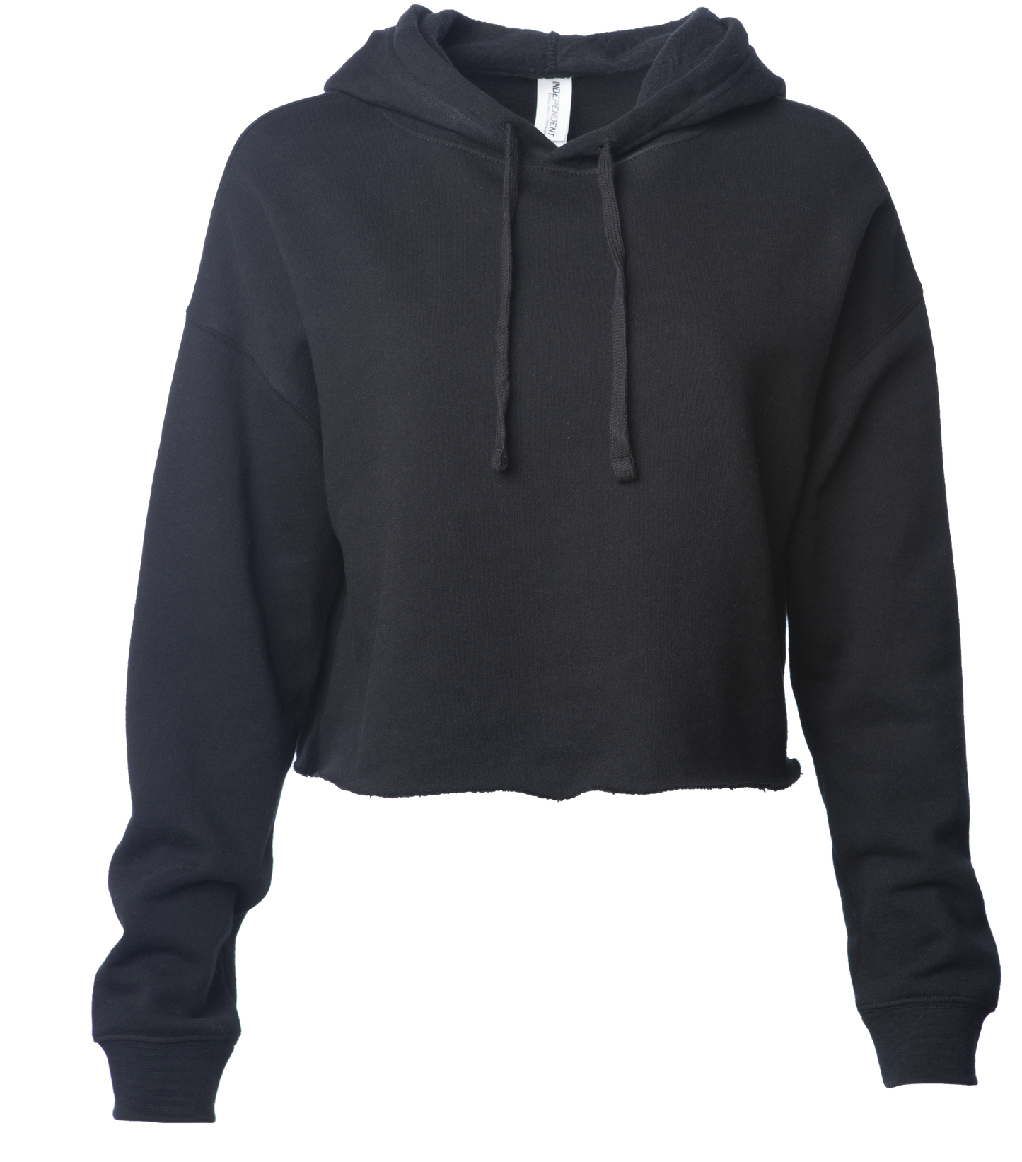 AFX64CRP - Women’s Lightweight Crop Hooded Pullover Black