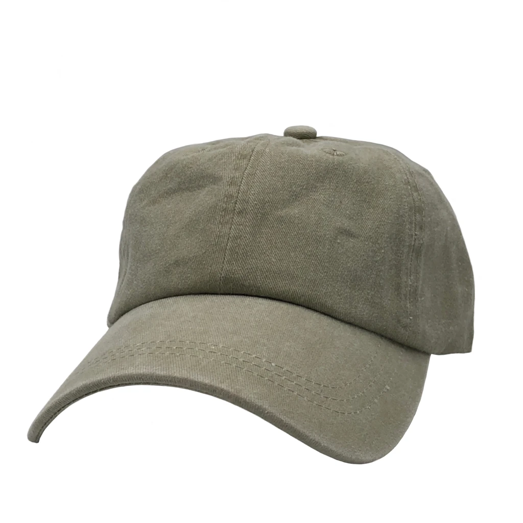 AS-1100 - Cotton Twill Premium Pigment Dyed Cap Beige one size 6 PANELS - UNSTRUCTURED BUCKLE STRAP caps casquette COTTON CURVE hat hats headwear Men's NISSI nissi caps UNSTRUCTURED