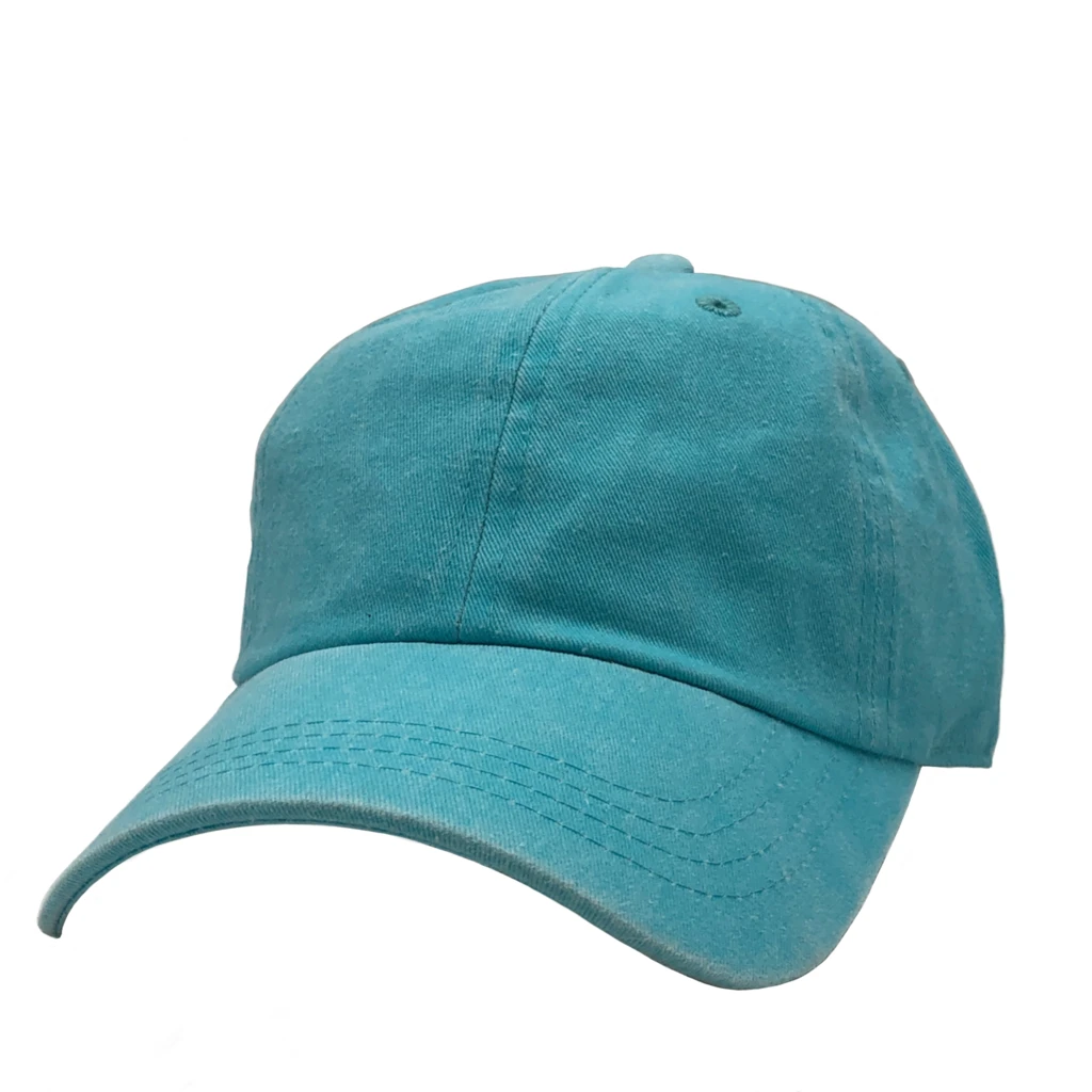 AS-1100 - Cotton Twill Premium Pigment Dyed Cap Light Blue one size 6 PANELS - UNSTRUCTURED BUCKLE STRAP caps casquette COTTON CURVE hat hats headwear Men's NISSI nissi caps UNSTRUCTURED