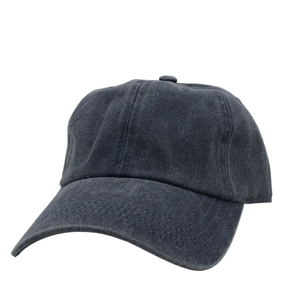 AS-1100 - Cotton Twill Premium Pigment Dyed Cap Navy one size 6 PANELS - UNSTRUCTURED BUCKLE STRAP caps casquette COTTON CURVE hat hats headwear Men's NISSI nissi caps UNSTRUCTURED