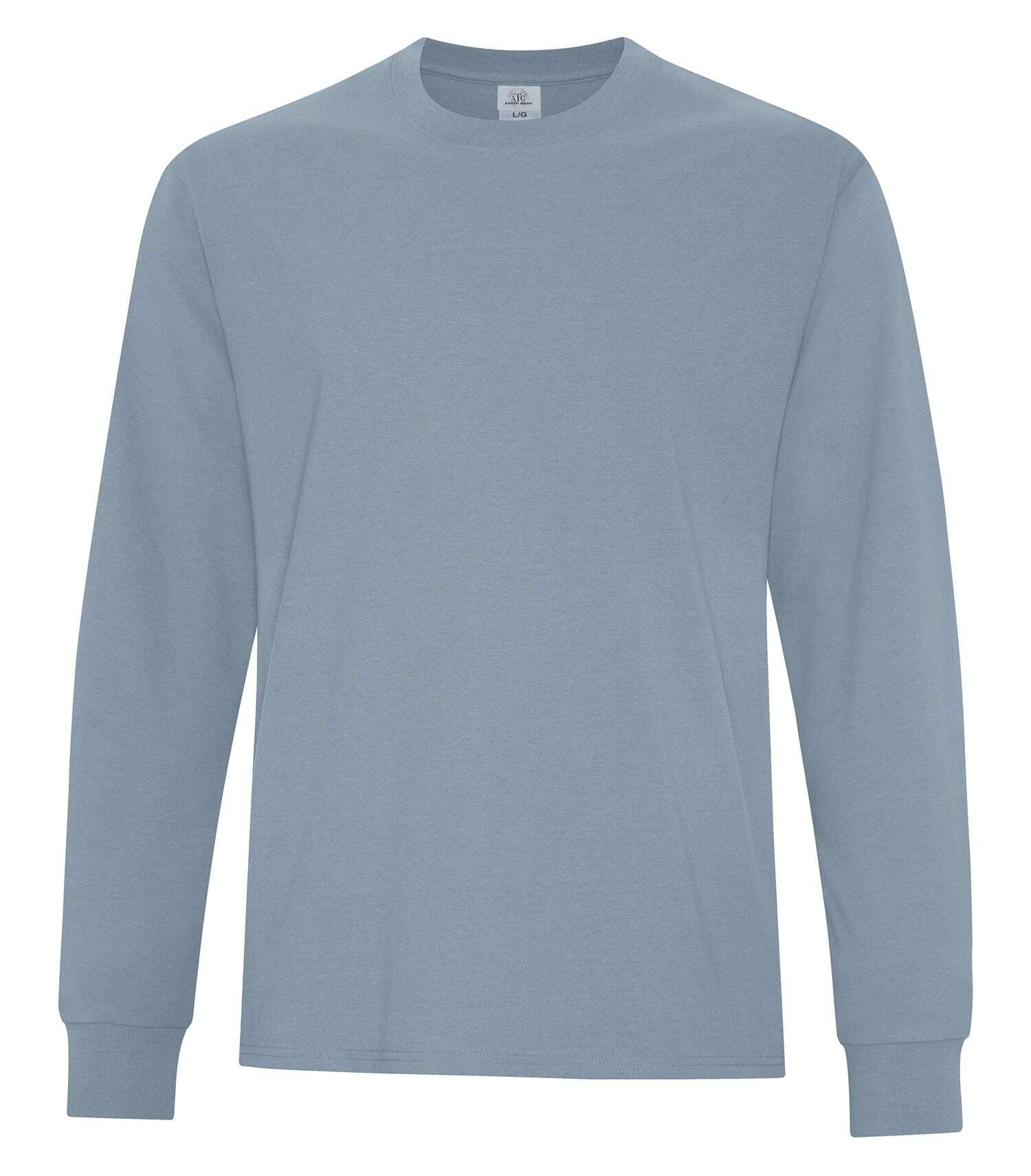 Atc Earth Wash Everyday Earth Wash L/S Tee ATC6015 Stone Blue Color-Black Color-Bone Color-Navy Color-Pewter Color-Red Color-Stone Blue Size-2XL Size-3XL Size-4XL Size-L Size-M Size-S Size-XL