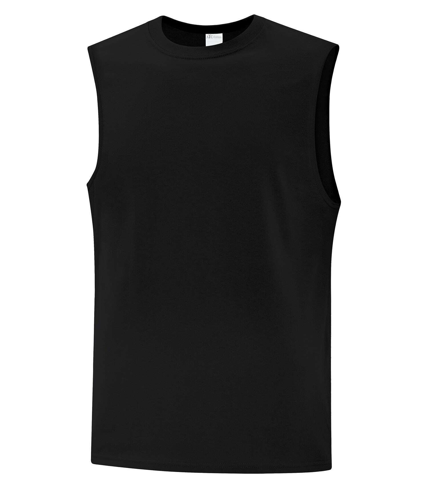 Atc Everyday Collection Everyday Cotton Sleeveless Tee ATC1002 Black AB Atc Everyday Collection BC CALGARY Color-Athletic Hthr Color-Black Color-Navy Color-Red Color-White MISSISSAUGA ON Size-2XL Size-3XL Size-4XL Size-L Size-M Size-S Size-XL VANCOUVER