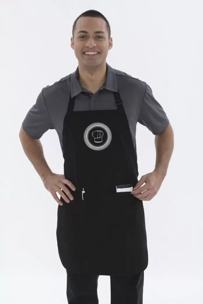 ATC™ Everyday Full Length Apron with Soil Release Finish, Durable 100% Cotton Protection Black apron ATC apron cotton apron Created by Product Upload full length apron kitchen apron soil release apron stain resistant apron work apron