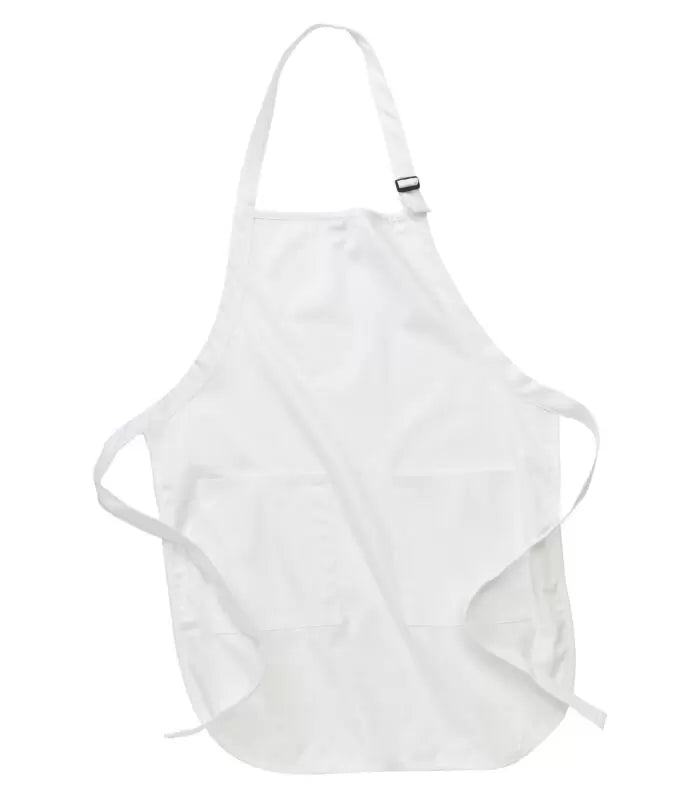 ATC™ Everyday Full Length Apron with Soil Release Finish, Durable 100% Cotton Protection White apron ATC apron cotton apron Created by Product Upload full length apron kitchen apron soil release apron stain resistant apron work apron