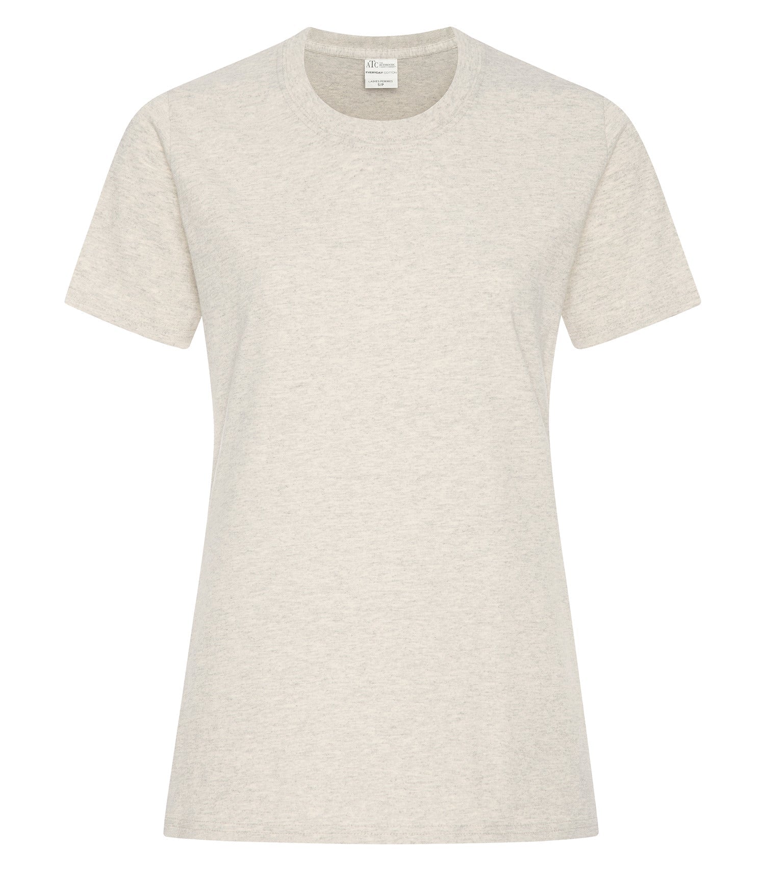 Everyday - ATC™ EVERYDAY COTTON LADIES' TEE. - ATC1000L Oatmeal Heather*** ATC1000L Everyday
