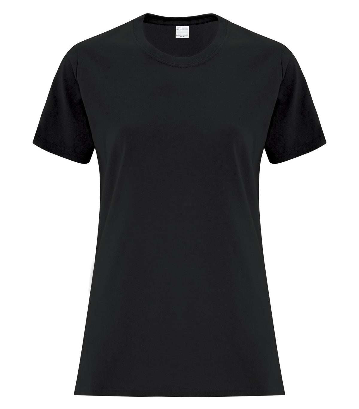 ATC Everyday Collection ATC1000L, Everyday Cotton Ladies' Tee, Black