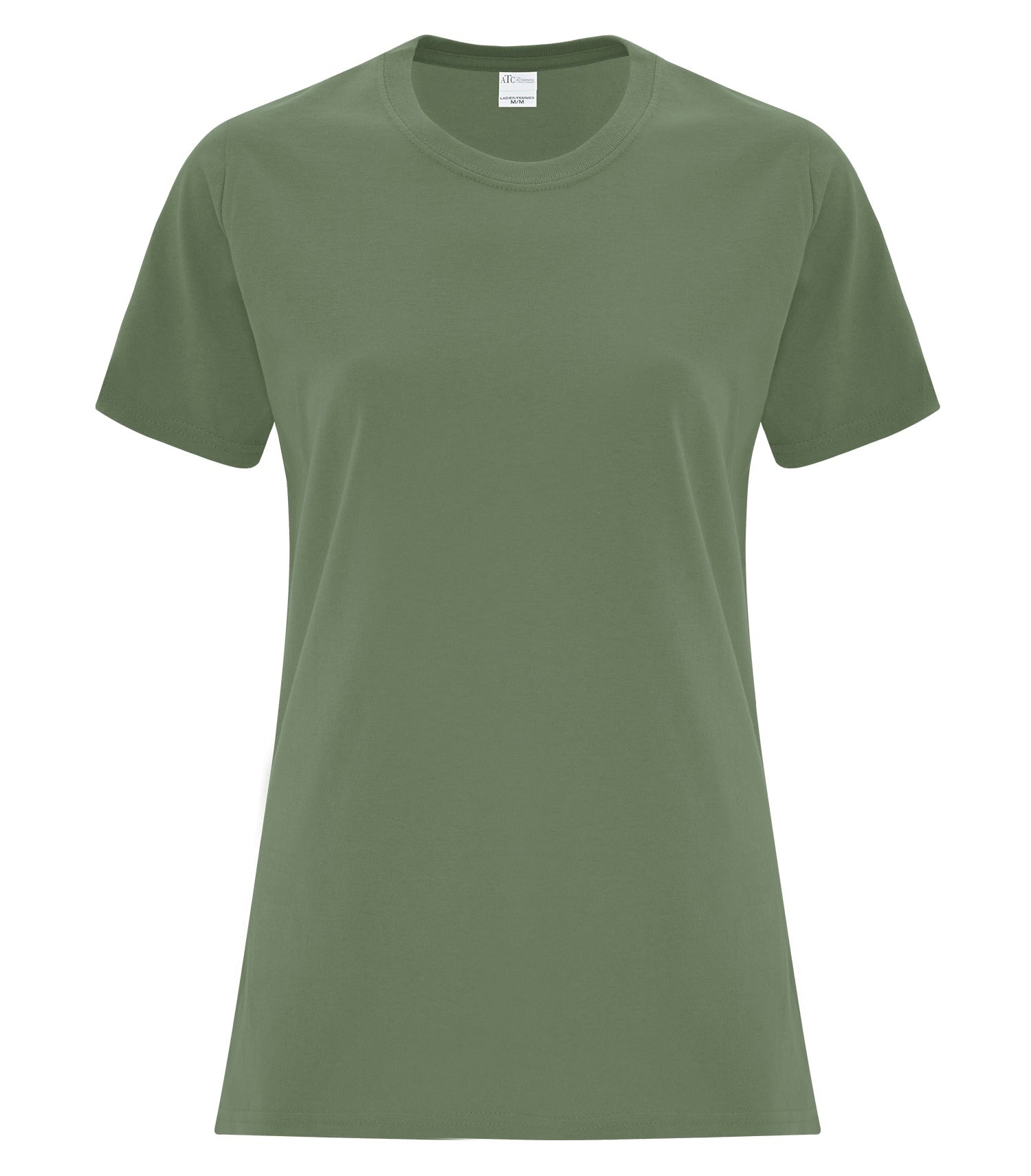 Everyday - ATC™ EVERYDAY COTTON LADIES' TEE. - ATC1000L Fatigue Green XS ATC1000L Everyday
