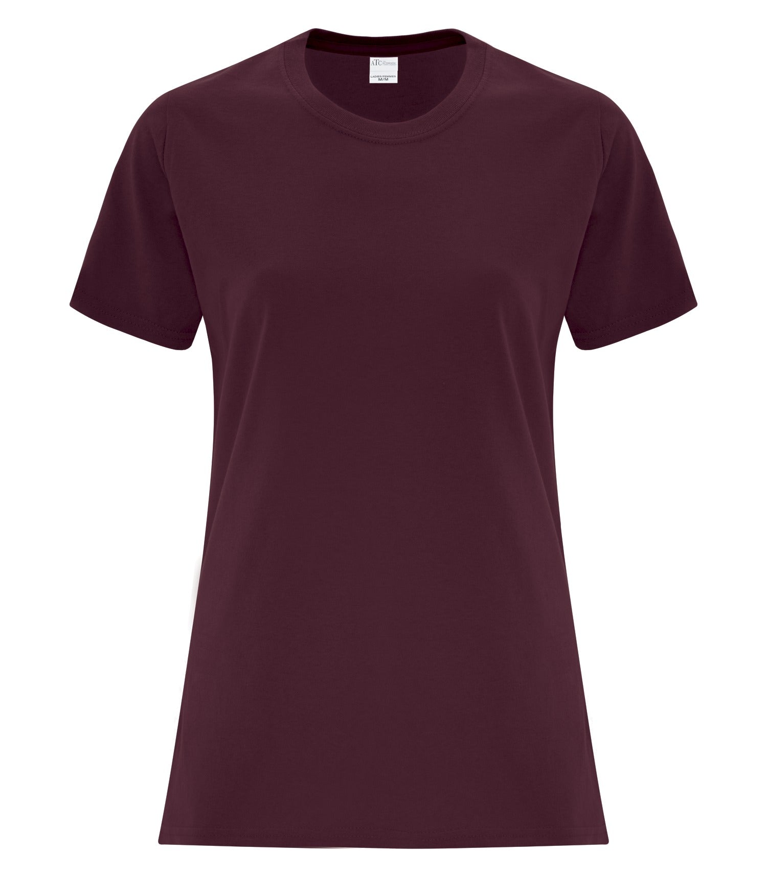 Everyday - ATC™ EVERYDAY COTTON LADIES' TEE. - ATC1000L Maroon ATC1000L Everyday
