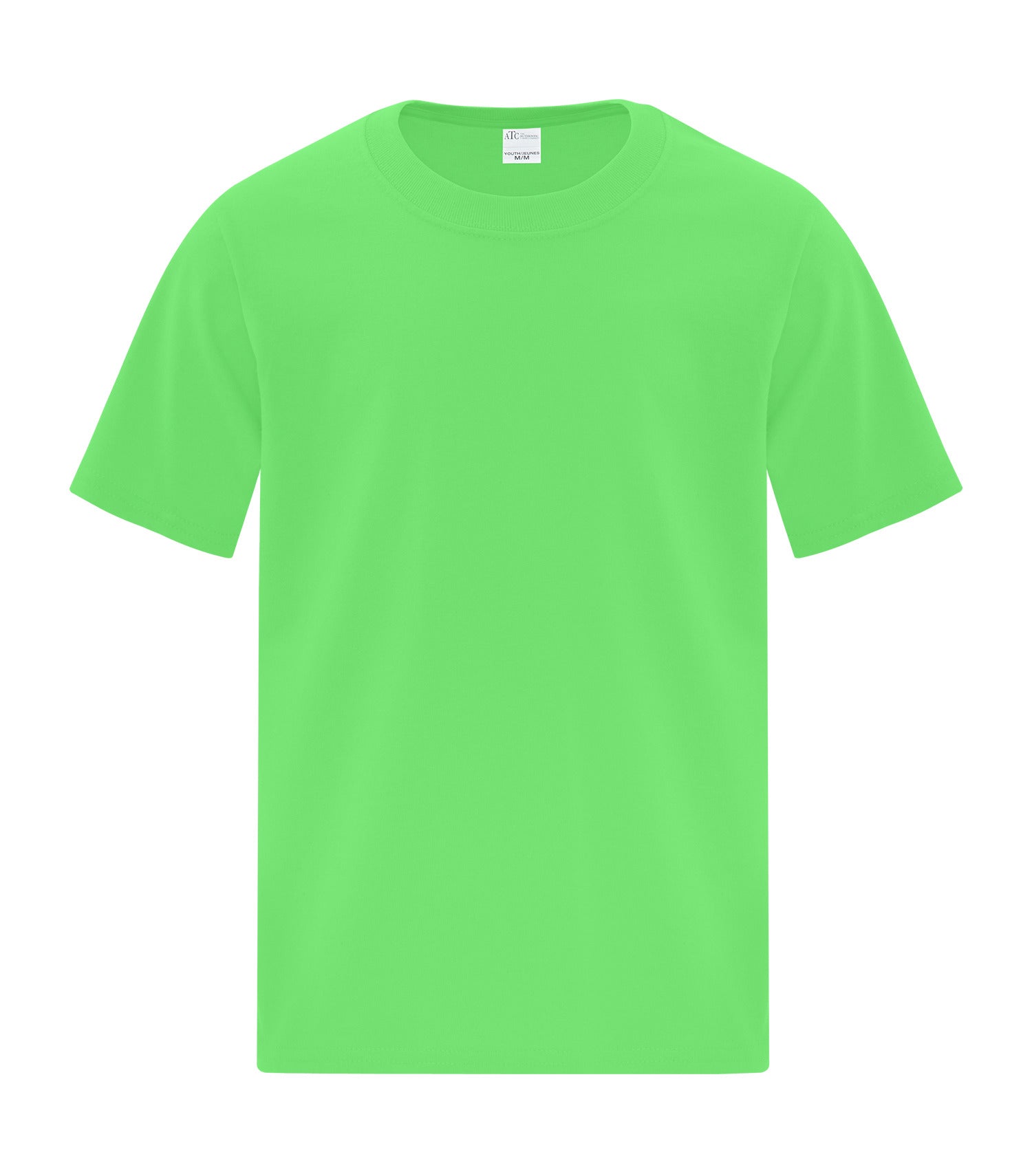 Everyday - ATC™ EVERYDAY COTTON YOUTH TEE. - ATC1000Y Neon Green** ATC1000Y Everyday