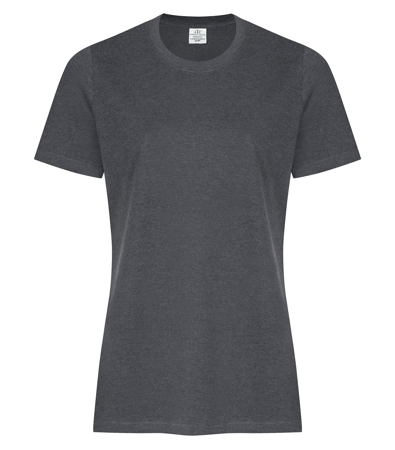 Everyday - ATC™ EVERYDAY RING SPUN COTTON LADIES' TEE. - ATC2000L Dark Heather Grey** ATC2000L Everyday