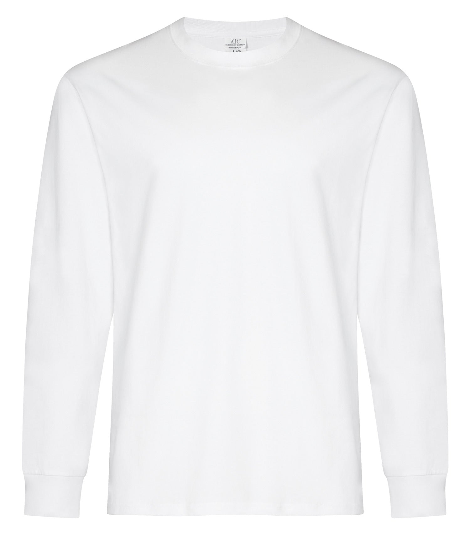 Everyday - ATC™ EVERYDAY RING SPUN COTTON LONG SLEEVE TEE. - ATC2015 White ATC2015 Everyday