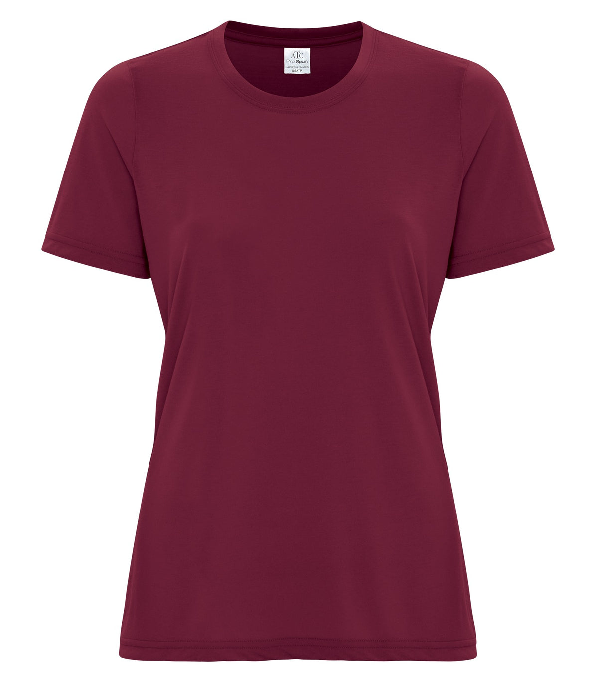 ATC ATC3600L, Pro Spun Ladies' Tee, Maroon