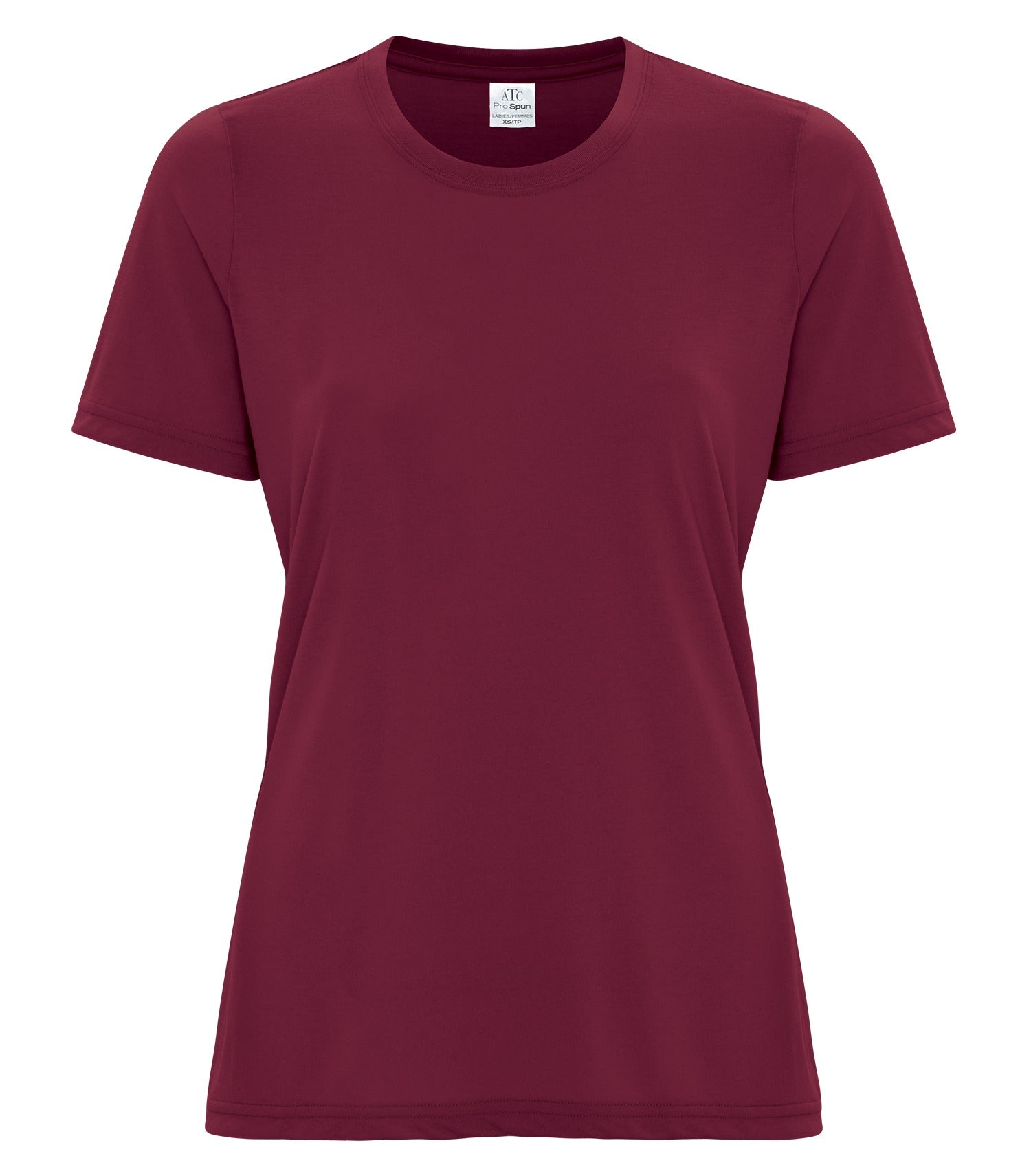 ATC - ATC™ PRO SPUN&reg; LADIES' TEE. - ATC3600L Maroon ATC ATC3600L
