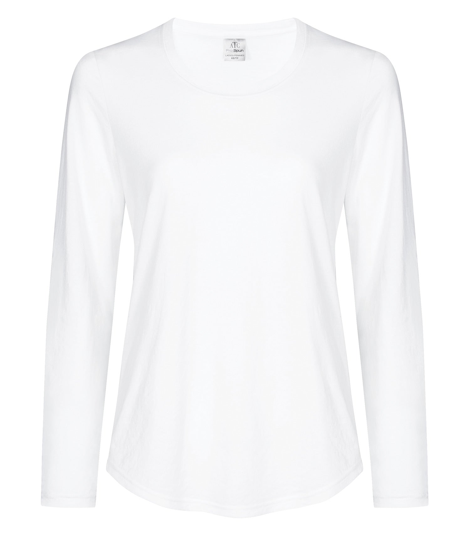 ATC - ATC™ PRO SPUN&reg; LONG SLEEVE LADIES’ TEE. - ATC3615L White ATC ATC3615L