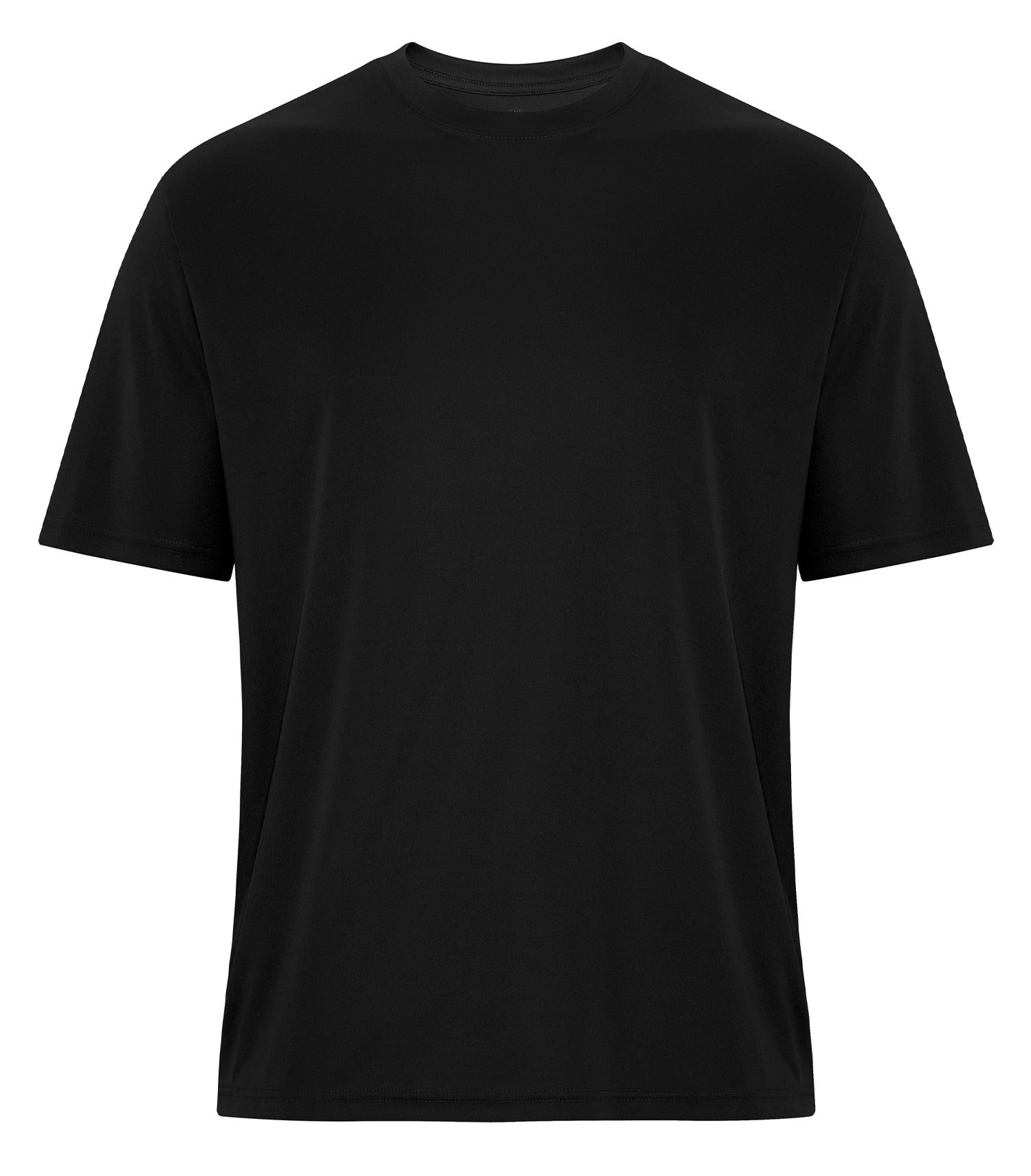 ATC-Essential - ATC ESSENTIAL® PERFORMANCE TEE. - ATC3700 - Toronto Embroidery Black atc-essential atc3700 bulk orders custom decoration custom embroidery custom shirts custom t-shirts durable embroidered shirts embroidery service fast turnaround long lasting premium quality professional embroidery professional grade tee shirts toronto embroidery