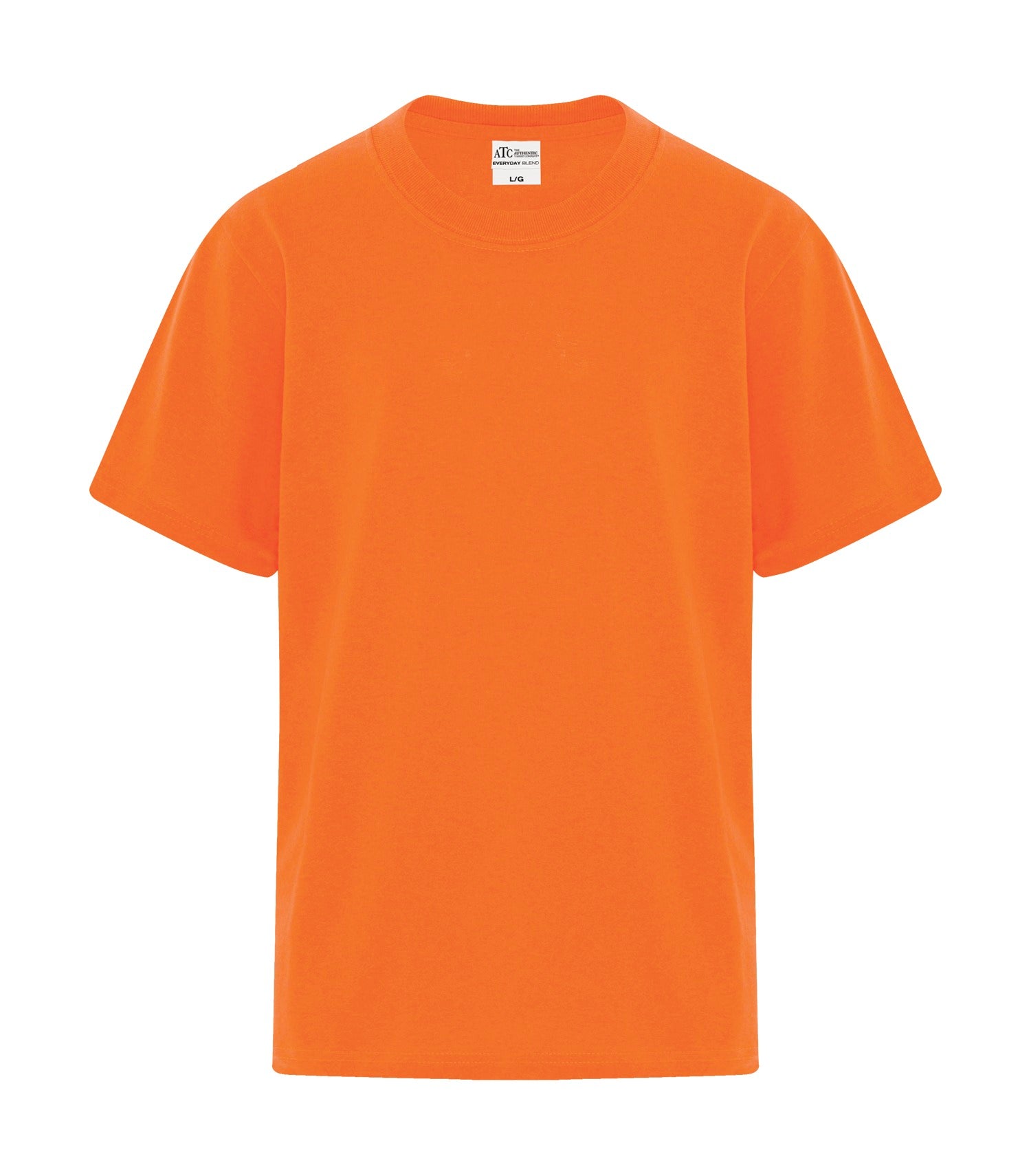 Everyday - ATC™ EVERYDAY COTTON BLEND YOUTH TEE. - ATC5050Y Safety Orange ATC5050Y Everyday