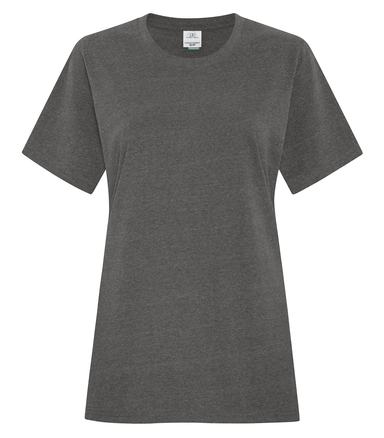 Premium ATC_EarthWash - ATC™ EARTH WASH® LADIES' TEE. - ATC6040L | Custom Embroidery Available - Fast Turnaround Earth Pewter ATC6040L ATC_EarthWash