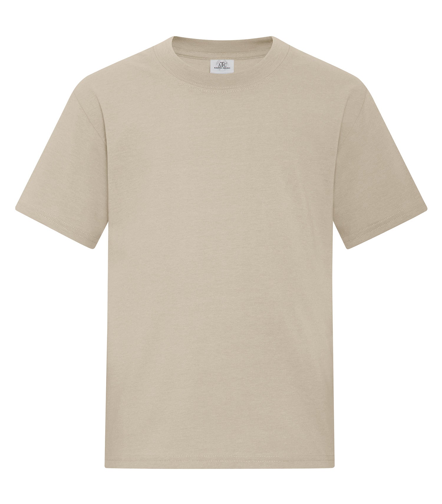 Premium ATC_EarthWash - ATC™ EARTH WASH® YOUTH TEE. - ATC6040Y | Custom Embroidery Available - Fast Turnaround Earth Sand ATC6040Y ATC_EarthWash