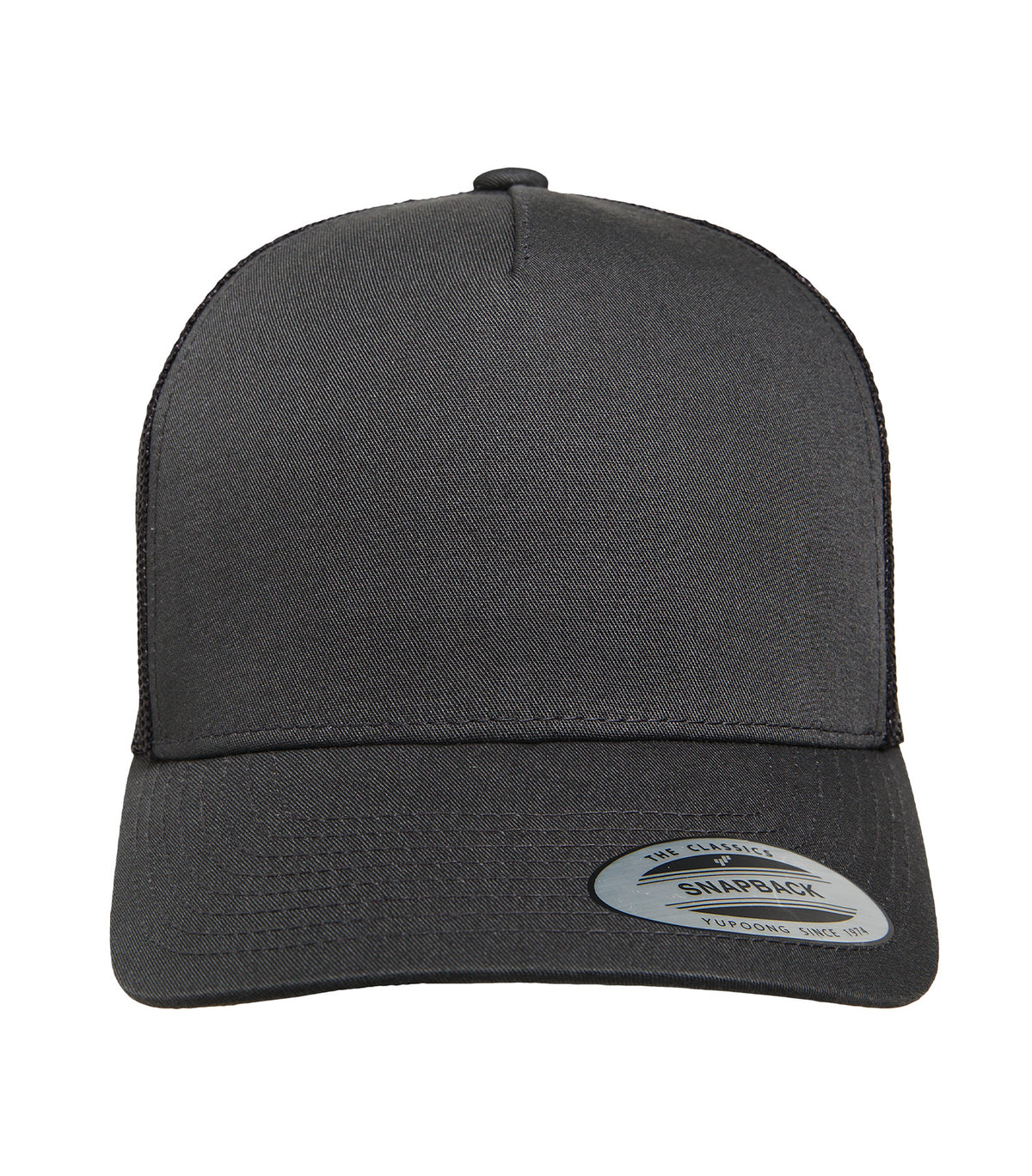 ATC YP Classics ATC6506, Yp Classics Five-panel Retro Trucker Cap, Charcoal/Charcoal