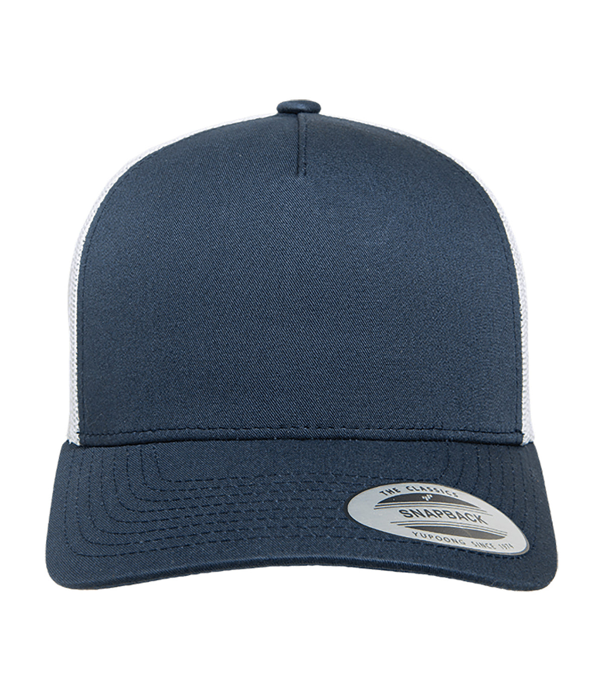 ATC YP Classics ATC6506, Yp Classics Five-panel Retro Trucker Cap, Navy/White