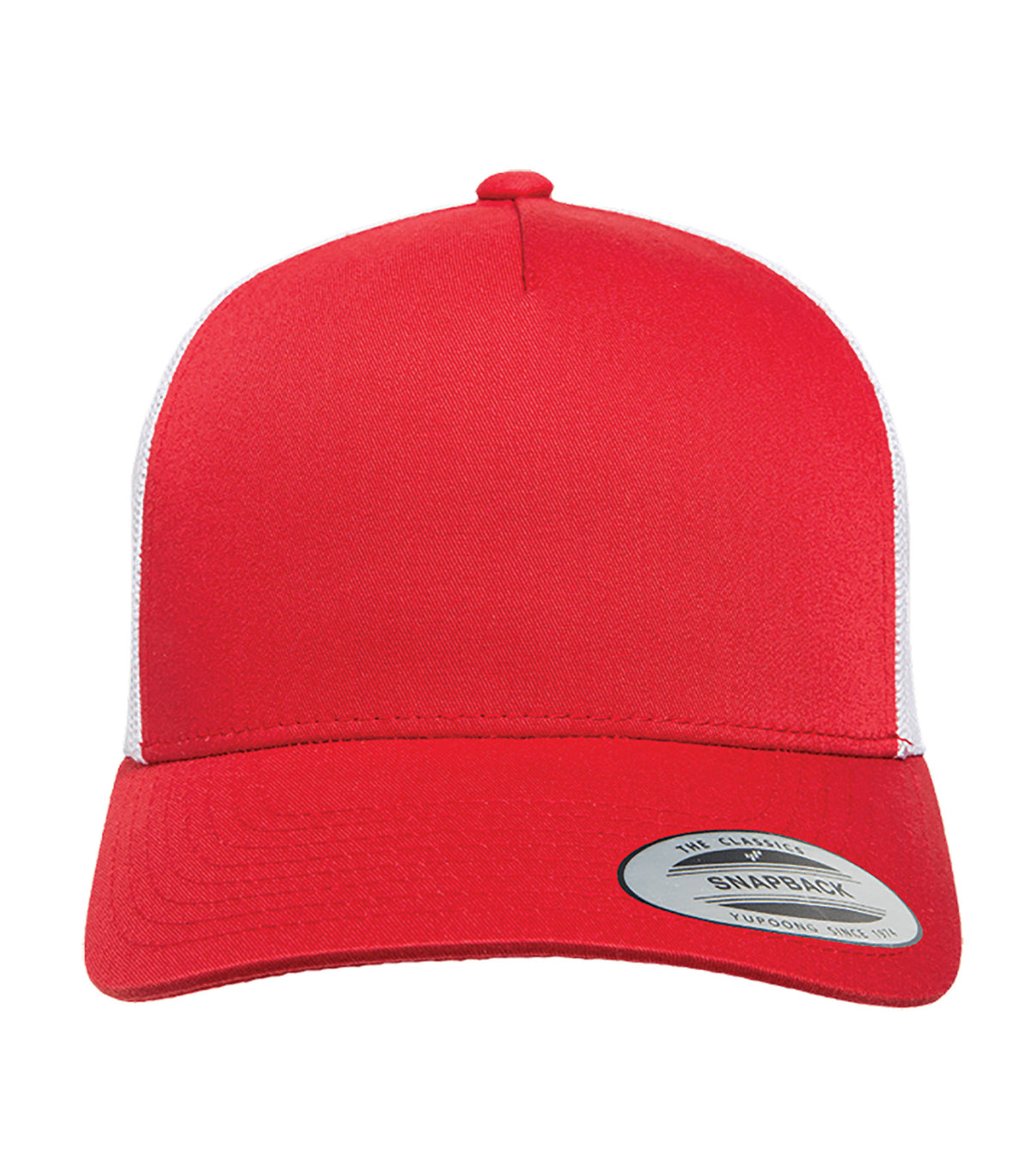 ATC YP Classics ATC6506, Yp Classics Five-panel Retro Trucker Cap, Red/White