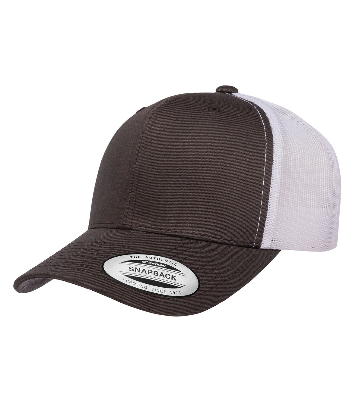 ATC YP Classics ATC6606, Yp Classics Retro Trucker Cap, Charcoal/White