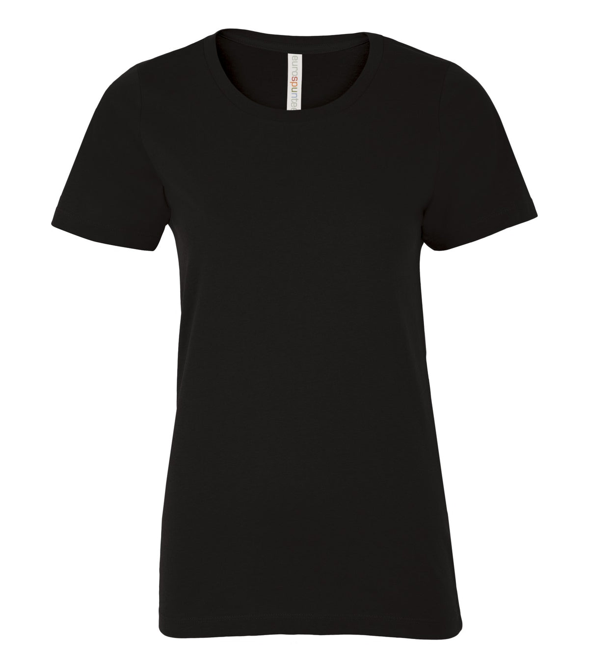 ATC EuroSpun ATC8000L, Eurospun Ring Spun Ladies' Tee, Black