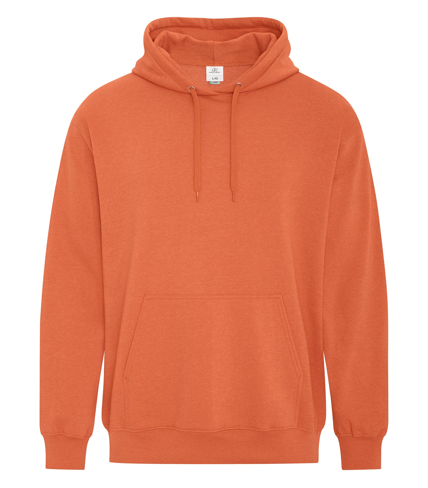 Premium ATC_EarthWash - ATC™ EARTH WASH® TOURBILLON FLEECE HOODIE. - ATCF6500 | Custom Embroidery Available - Fast Turnaround Earth Orange ATC_EarthWash ATCF6500