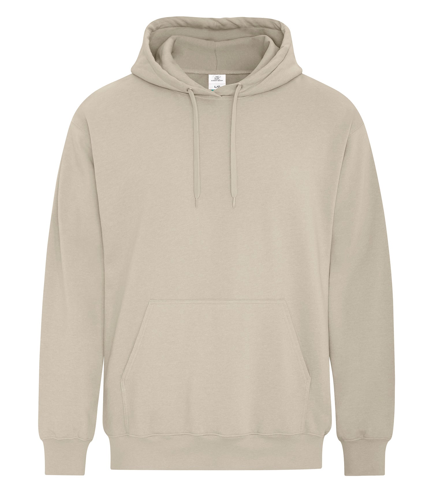 Premium ATC_EarthWash - ATC™ EARTH WASH® TOURBILLON FLEECE HOODIE. - ATCF6500 | Custom Embroidery Available - Fast Turnaround Earth Sand ATC_EarthWash ATCF6500