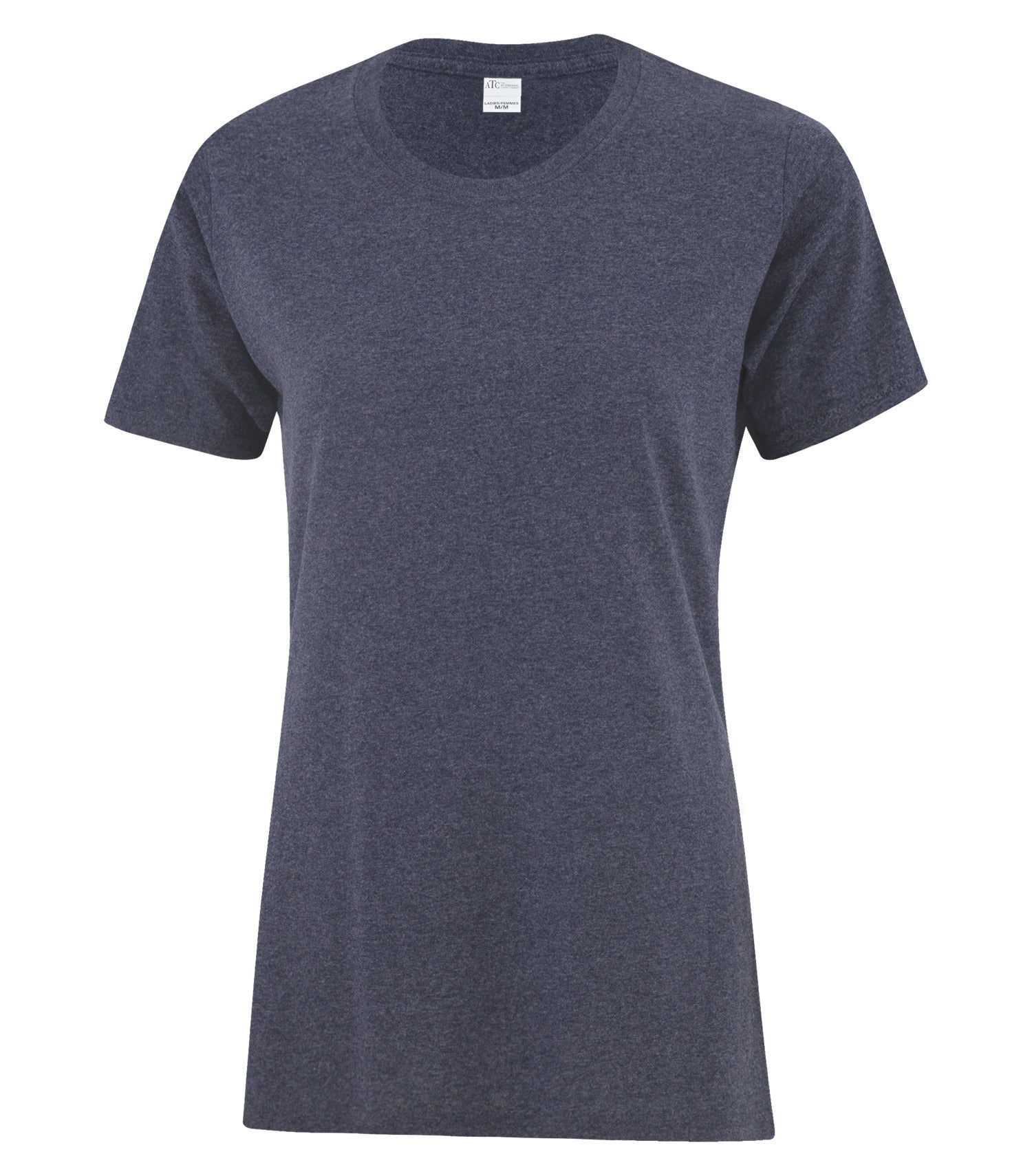Everyday - ATC™ EVERYDAY SIDE SEAM LADIES' TEE. - ATCS1000L Heather Navy** ATCS1000L Everyday