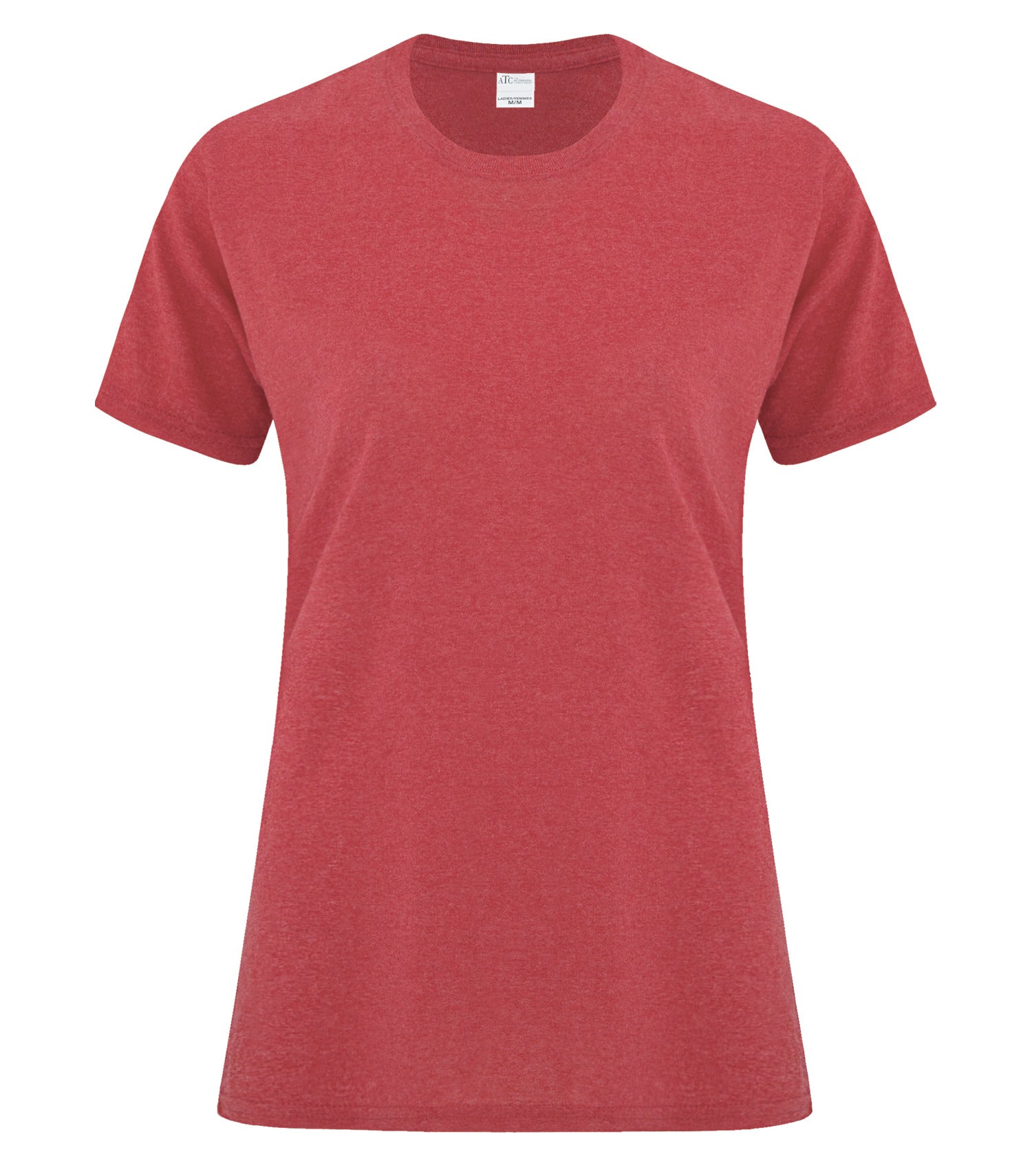 Everyday - ATC™ EVERYDAY SIDE SEAM LADIES' TEE. - ATCS1000L Heather Red** ATCS1000L Everyday