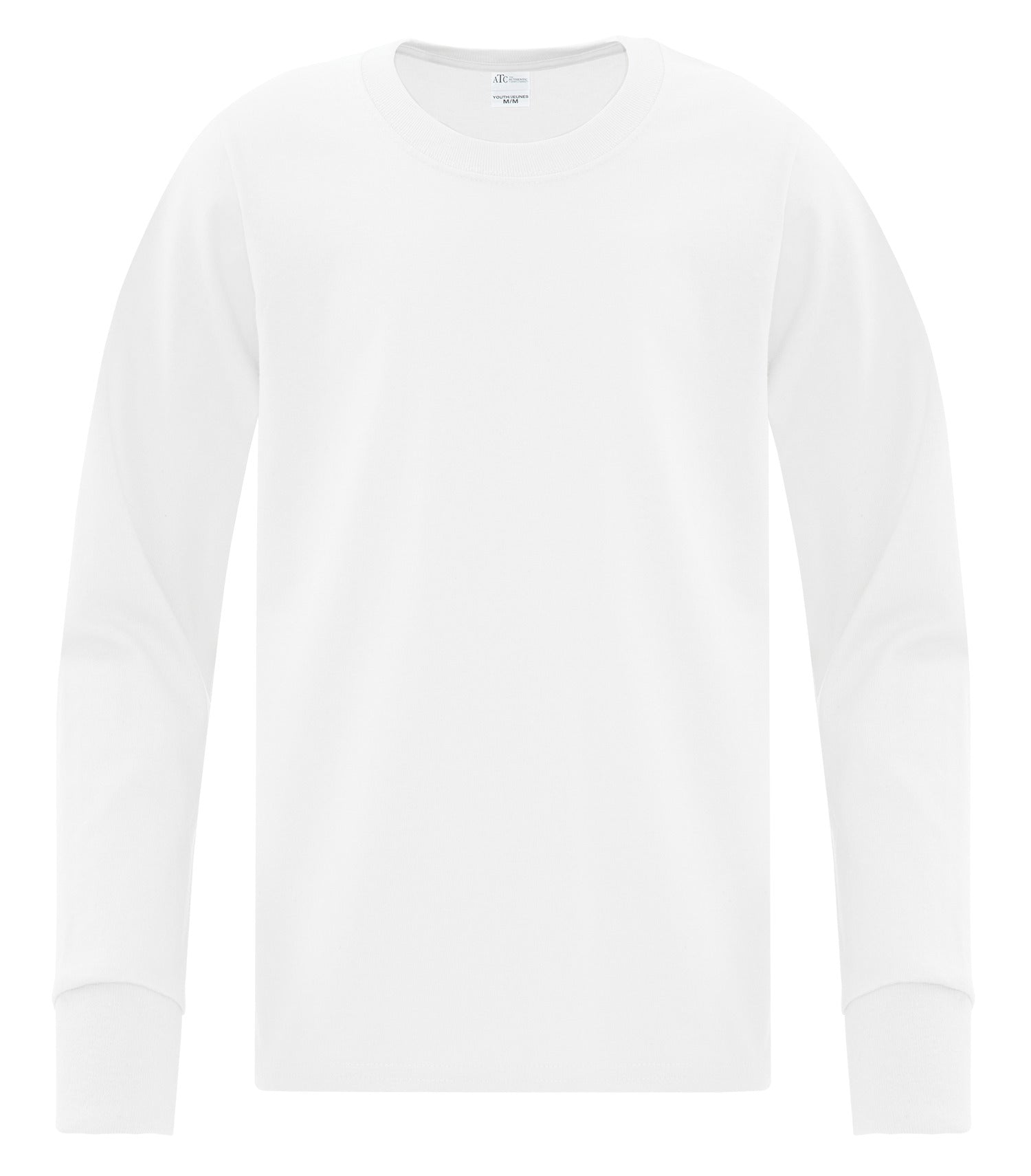 Everyday - ATC™ EVERYDAY SIDE SEAM LONG SLEEVE YOUTH TEE. - ATCS1015Y White ATCS1015Y Everyday