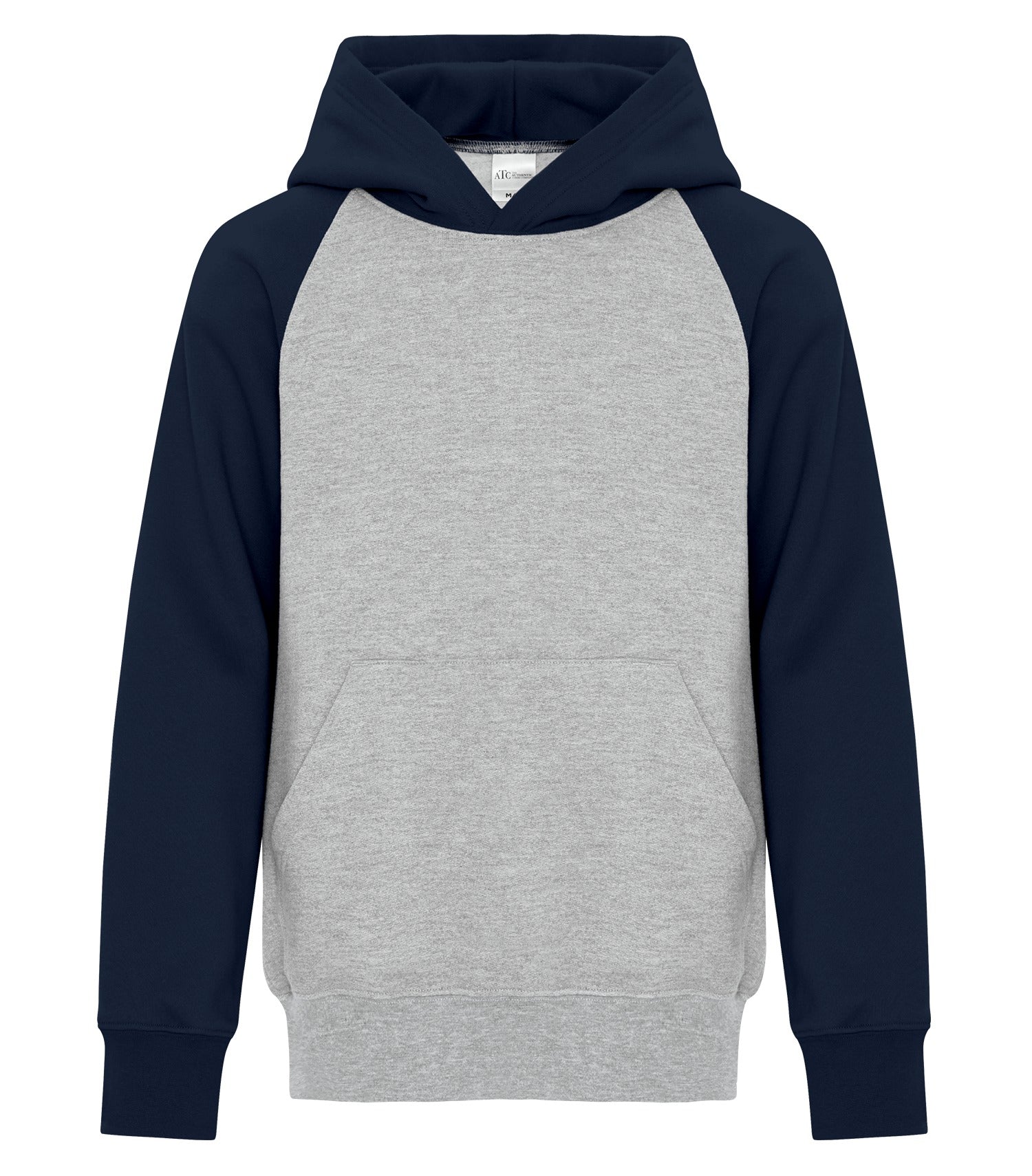 Everyday - ATC™ EVERYDAY FLEECE TWO TONE YOUTH HOODIE. - ATCY2550 Athletic Heather Dark Navy ATCY2550 Everyday