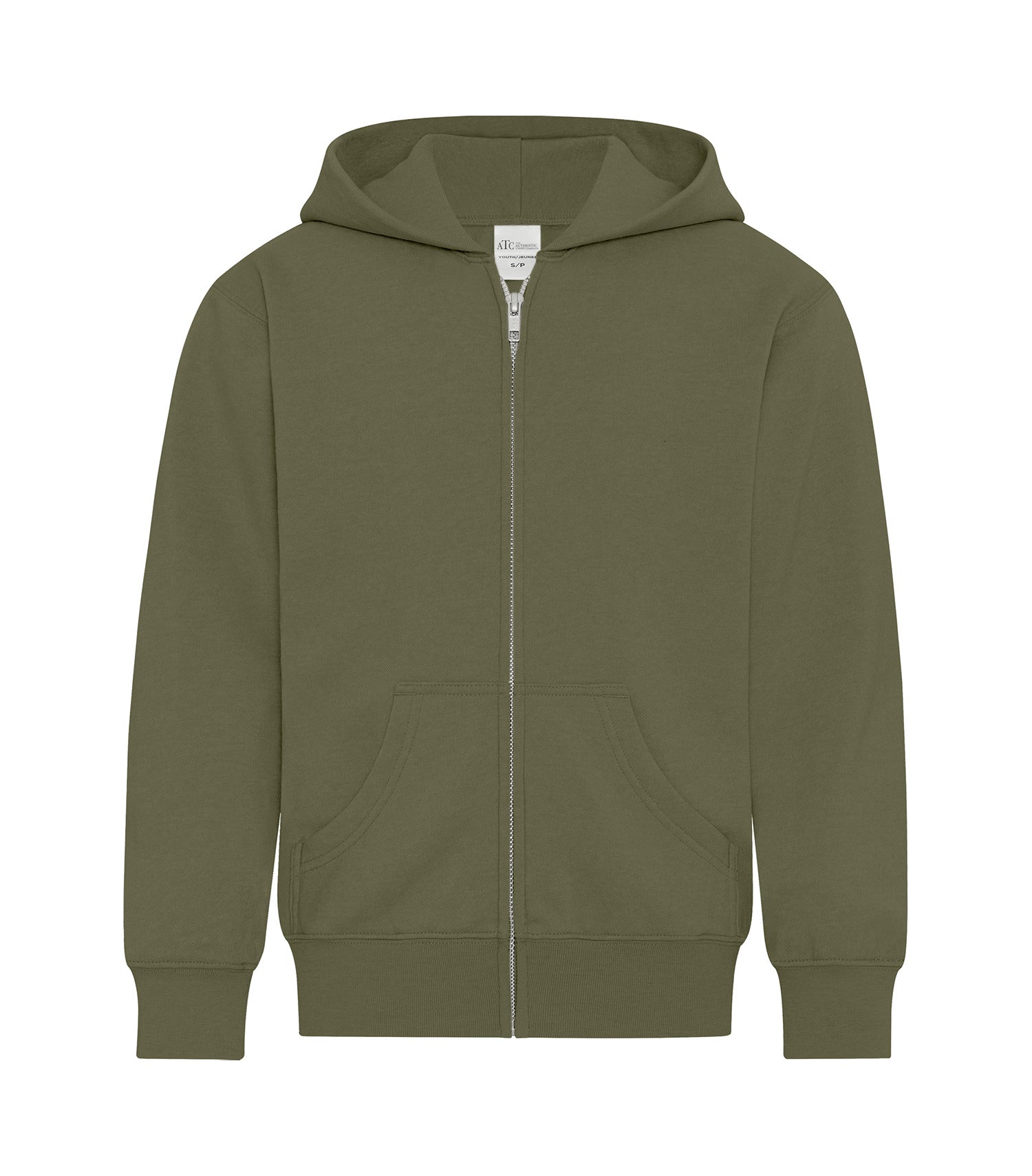 Everyday - ATC™ EVERYDAY FLEECE FULL ZIP YOUTH HOODIE. - ATCY2600 Military Green ATCY2600 Everyday