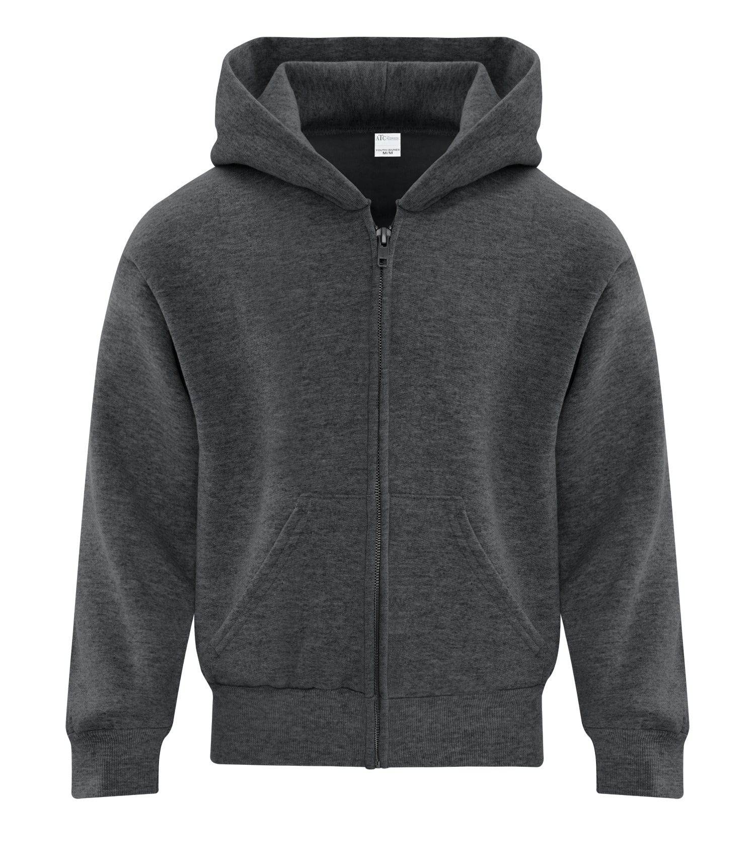 Everyday - ATC™ EVERYDAY FLEECE FULL ZIP YOUTH HOODIE. - ATCY2600 Dark Heather Grey ATCY2600 Everyday