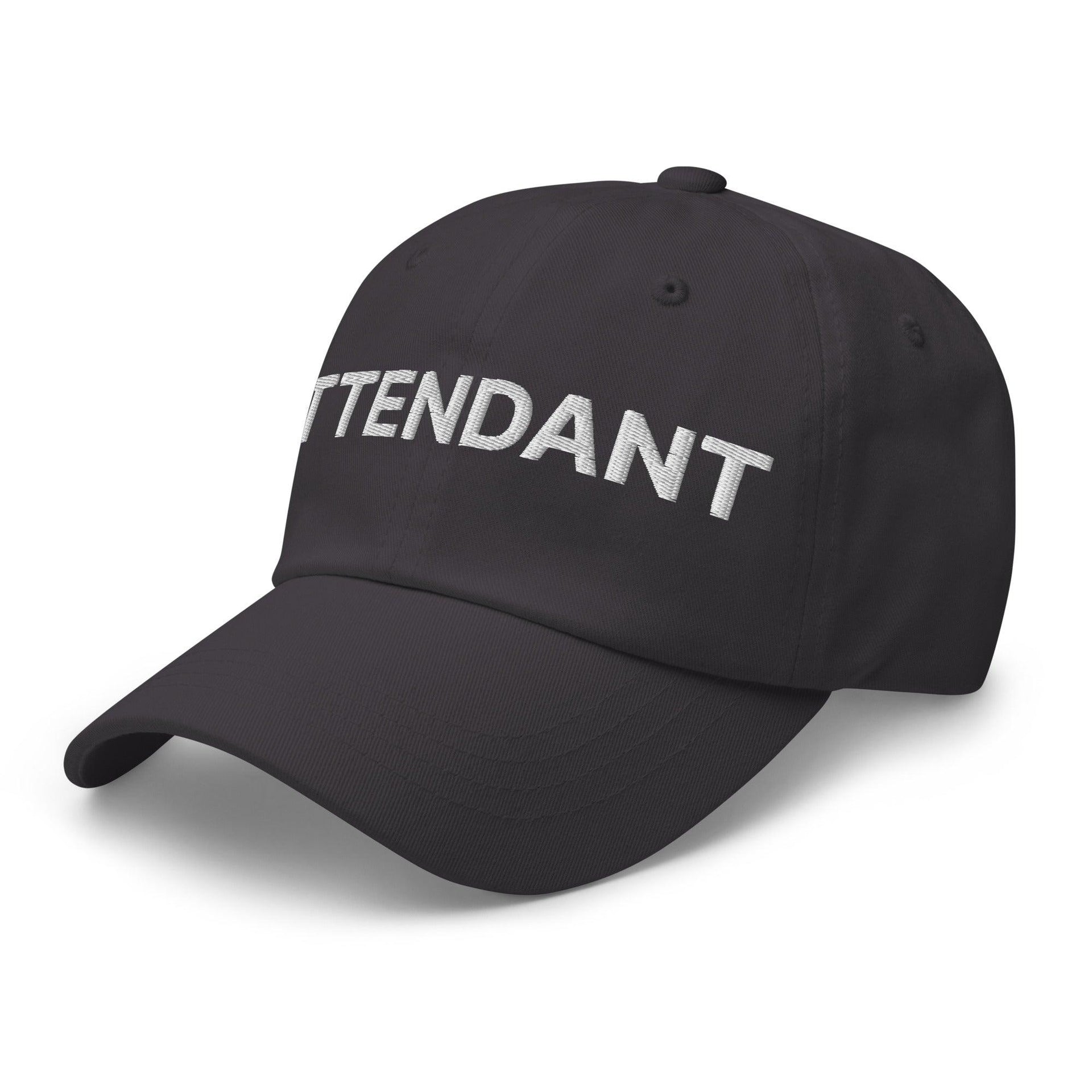 Premium Attendant Uniform Work Embroidered Dad Hat | Custom Embroidery Available - Fast Turnaround Capital Crowns Dad Hats Work
