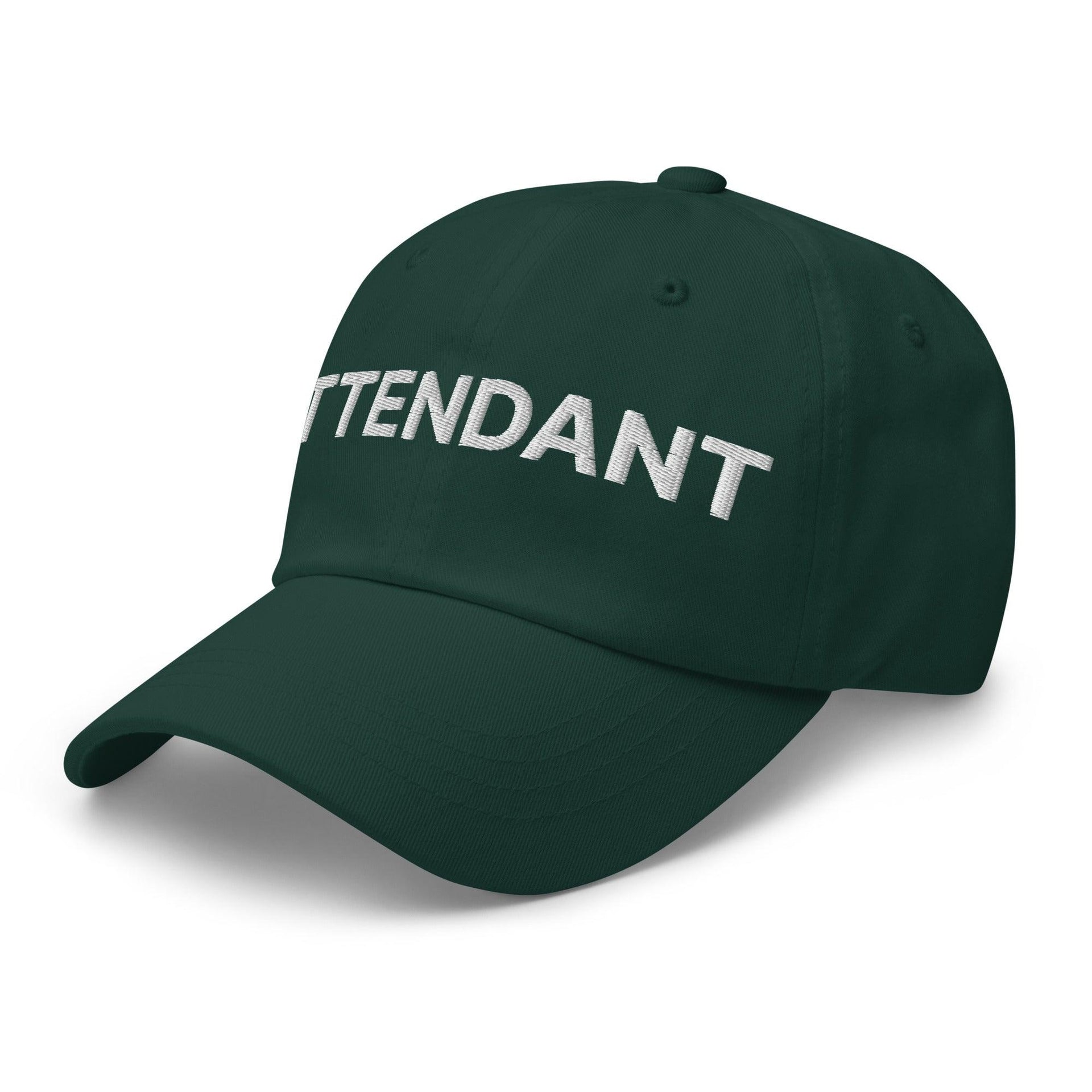 Premium Attendant Uniform Work Embroidered Dad Hat | Custom Embroidery Available - Fast Turnaround Capital Crowns Dad Hats Work