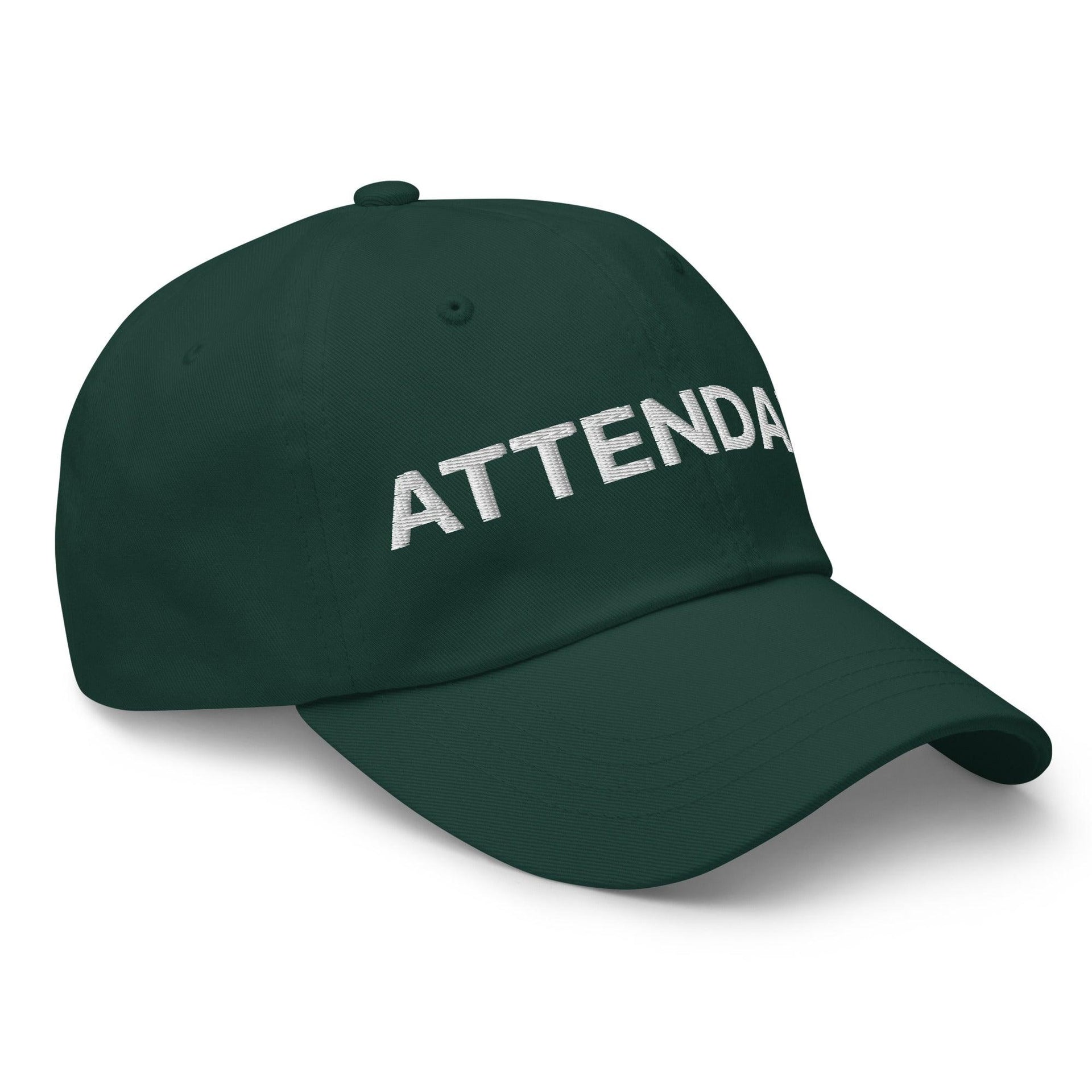 Premium Attendant Uniform Work Embroidered Dad Hat | Custom Embroidery Available - Fast Turnaround Capital Crowns Dad Hats Work