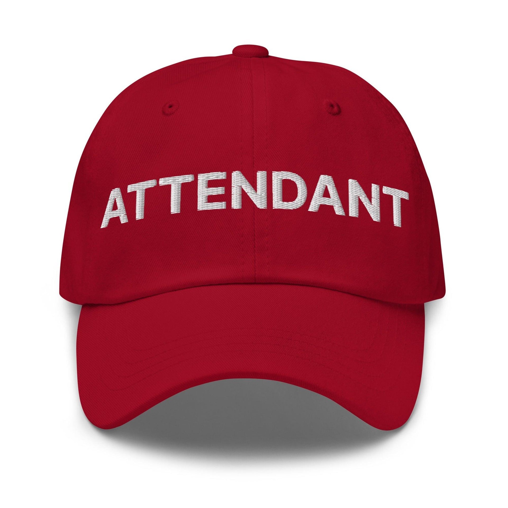 Premium Attendant Uniform Work Embroidered Dad Hat | Custom Embroidery Available - Fast Turnaround Cranberry Capital Crowns Dad Hats Work