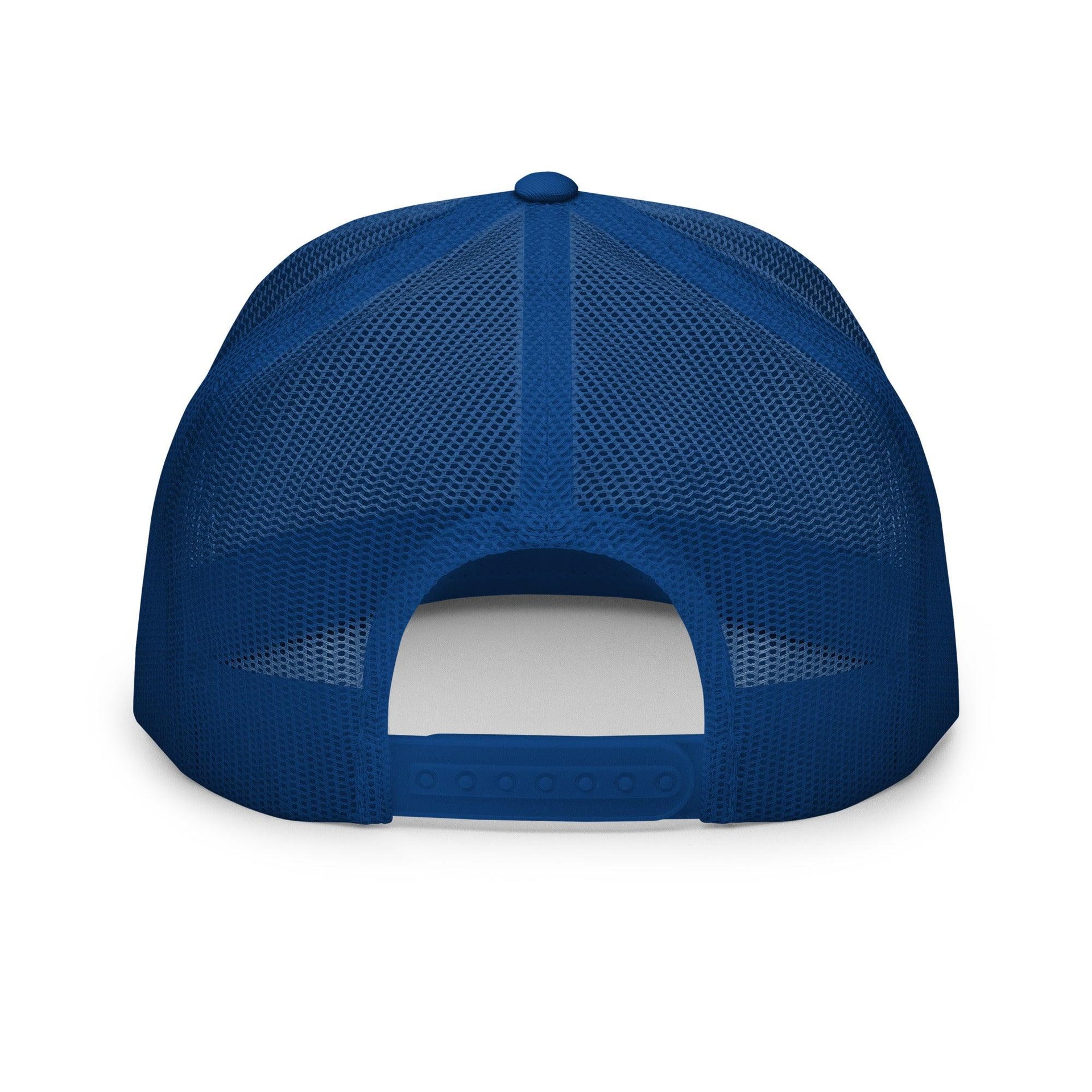 Premium Bad Day to be a Beer Embroidered Flat Bill Brim Mesh Trucker Hat | Custom Embroidery Available - Fast Turnaround Capital Crowns Funny Trucker Hats