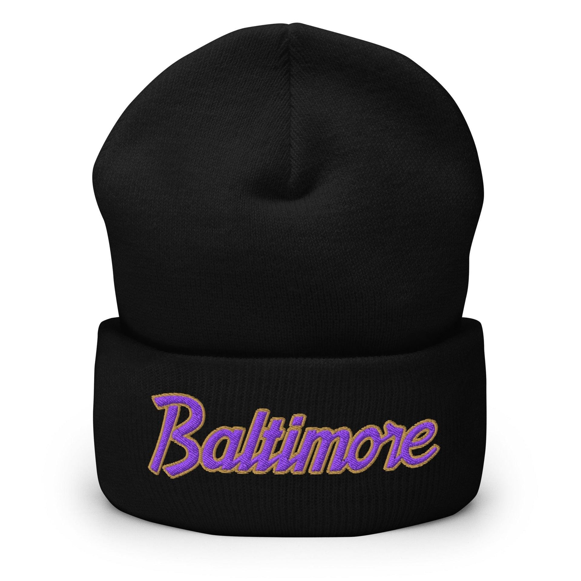 Baltimore Football Vintage Sports Script Knit Cuffed Beanie - Toronto ...