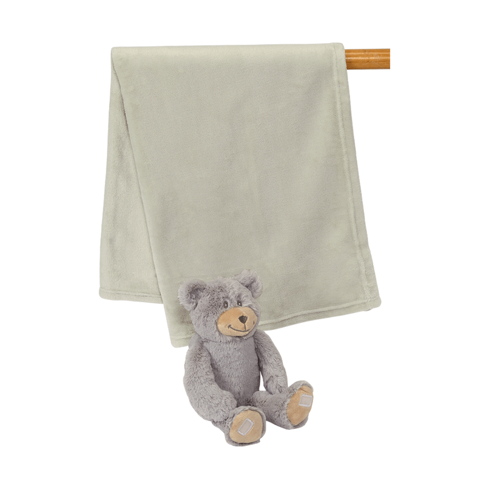 Bear Blankey Hugger Bear blankey embroidable gray