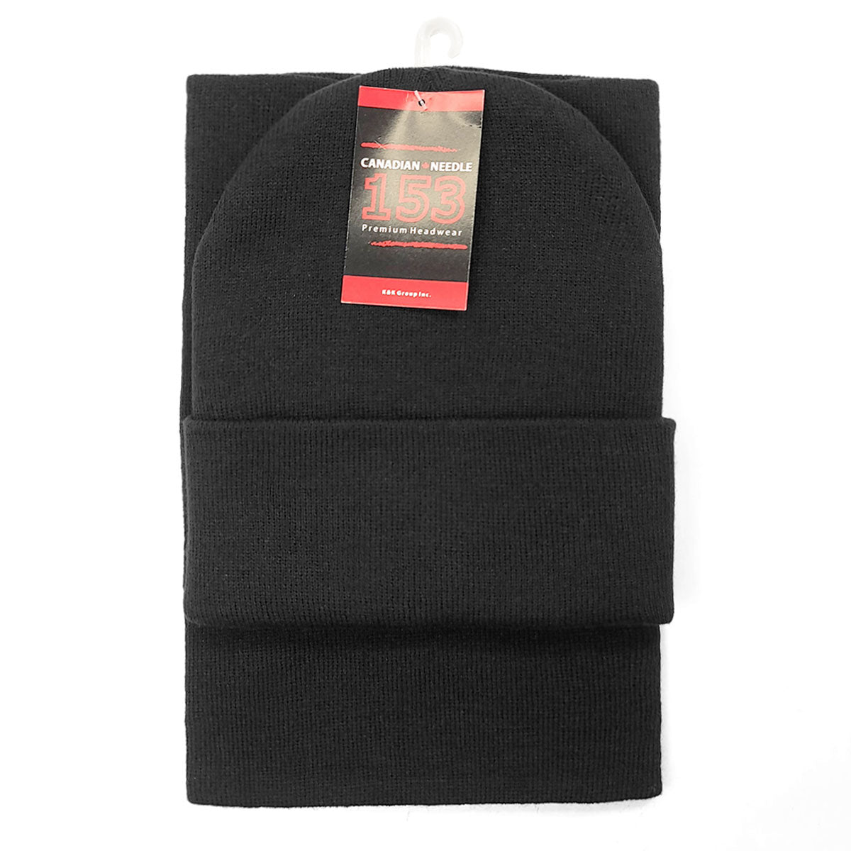 Plain Toque & Neck Warmer Set, Multi-Coloured Black OSFA