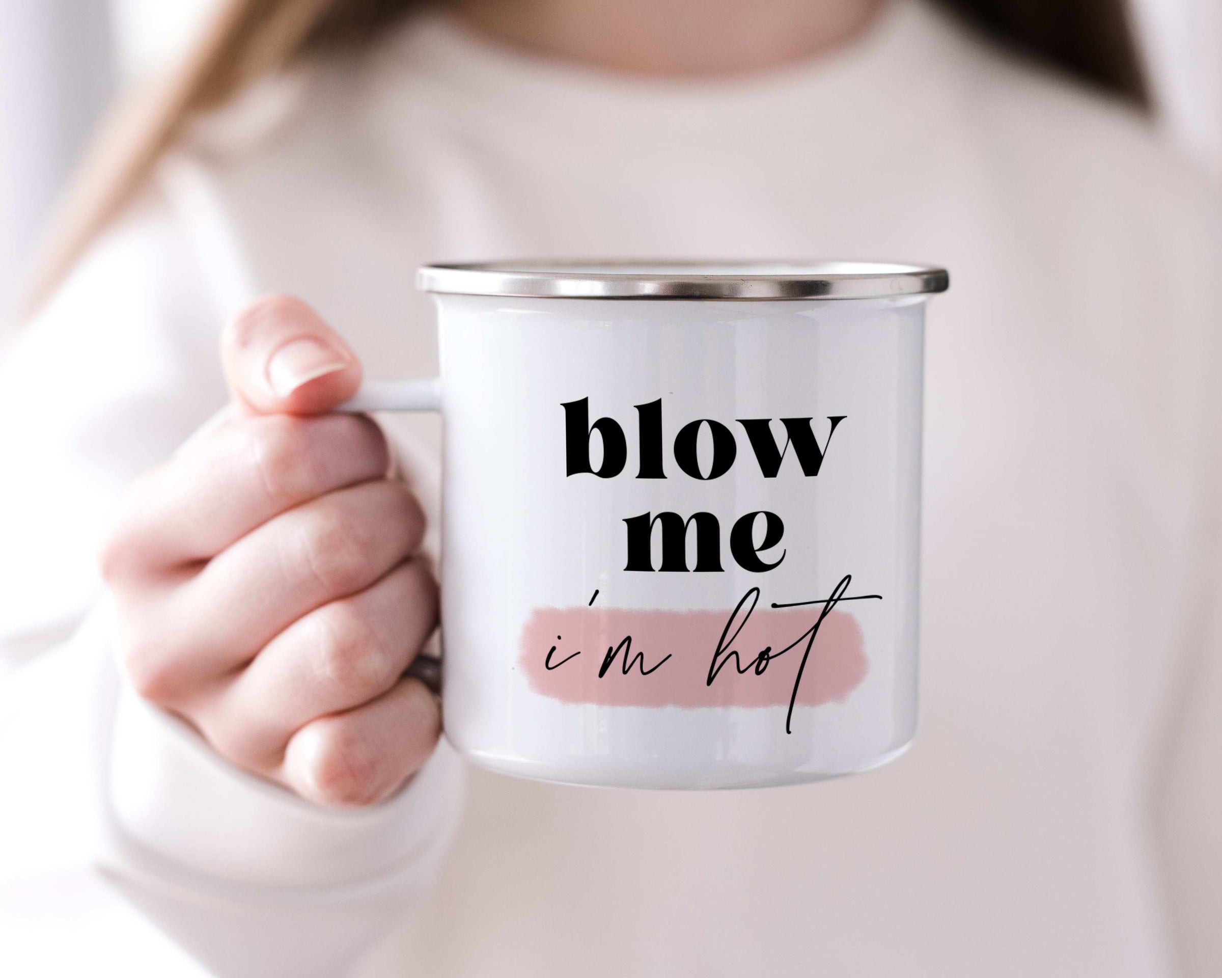 Blow me, I'm hot mug Creativien mugs Shopify Collective